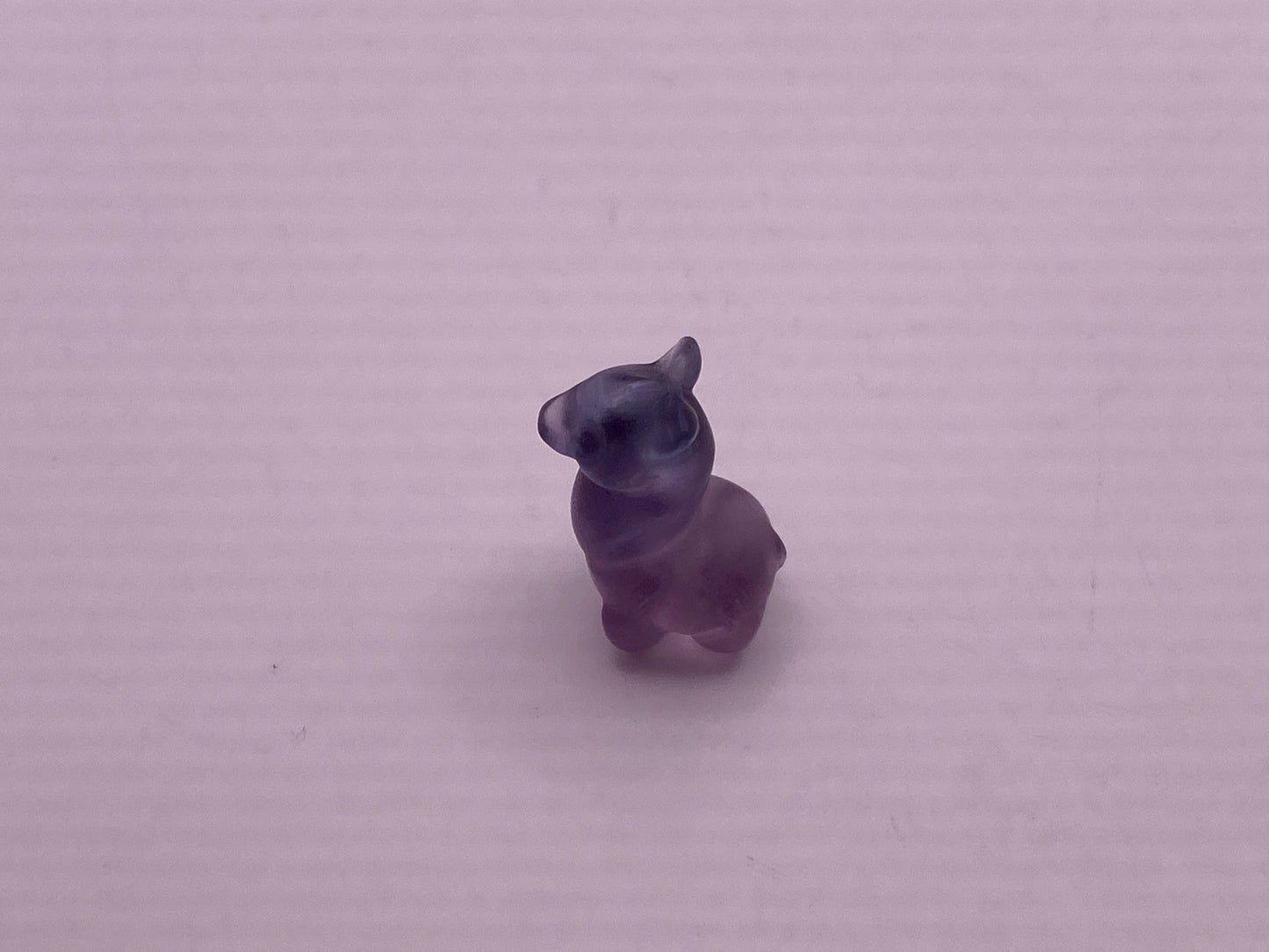 Fluorite lama carving