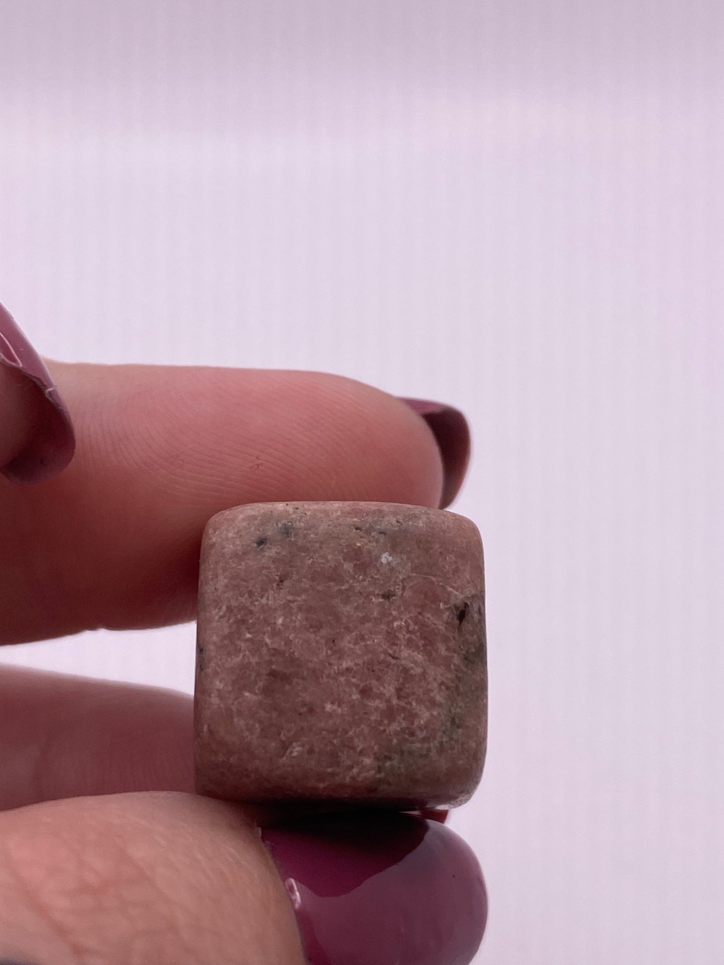 Rhodonite crystal cube