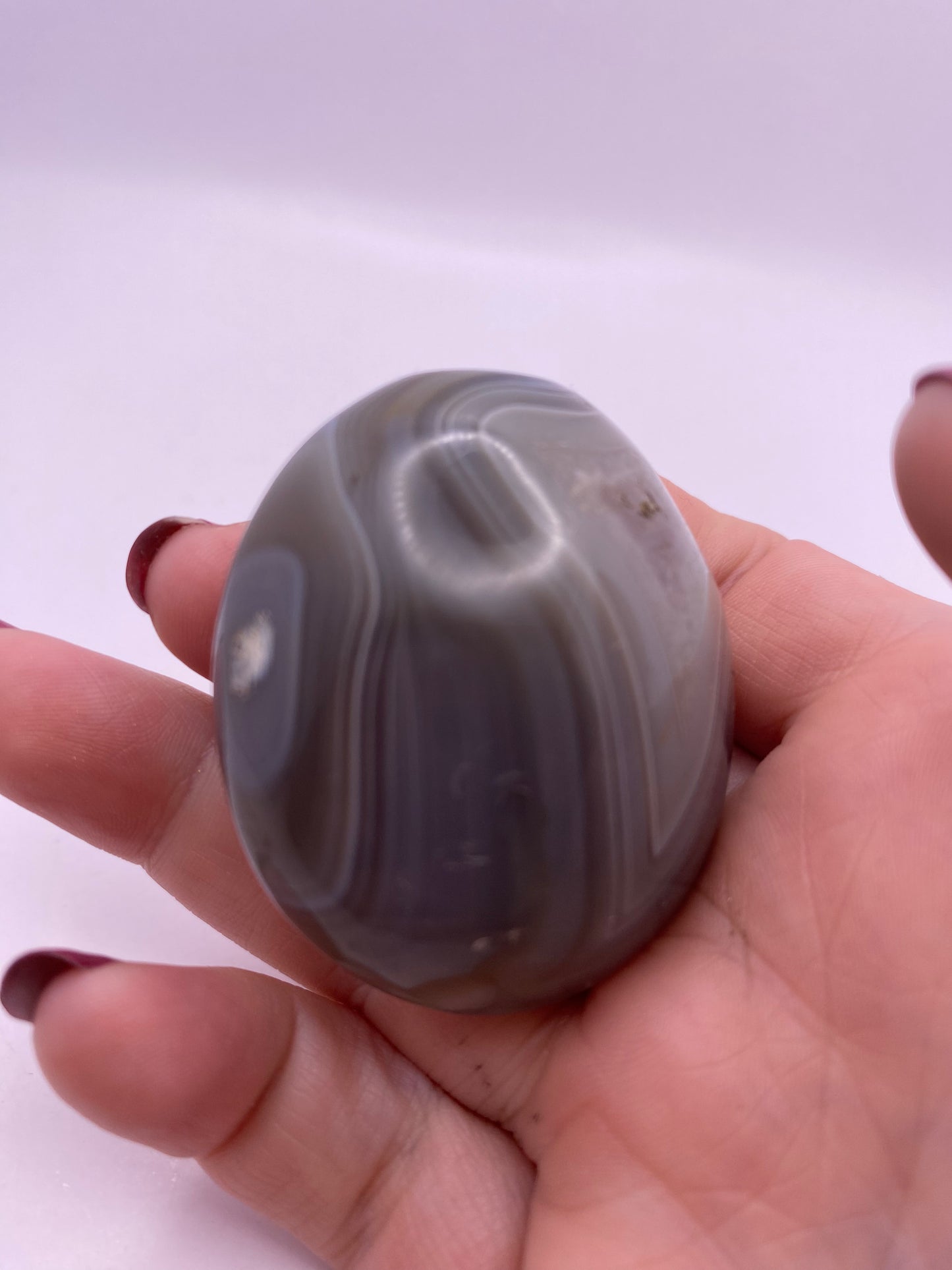 Orca Agate Palm Stone