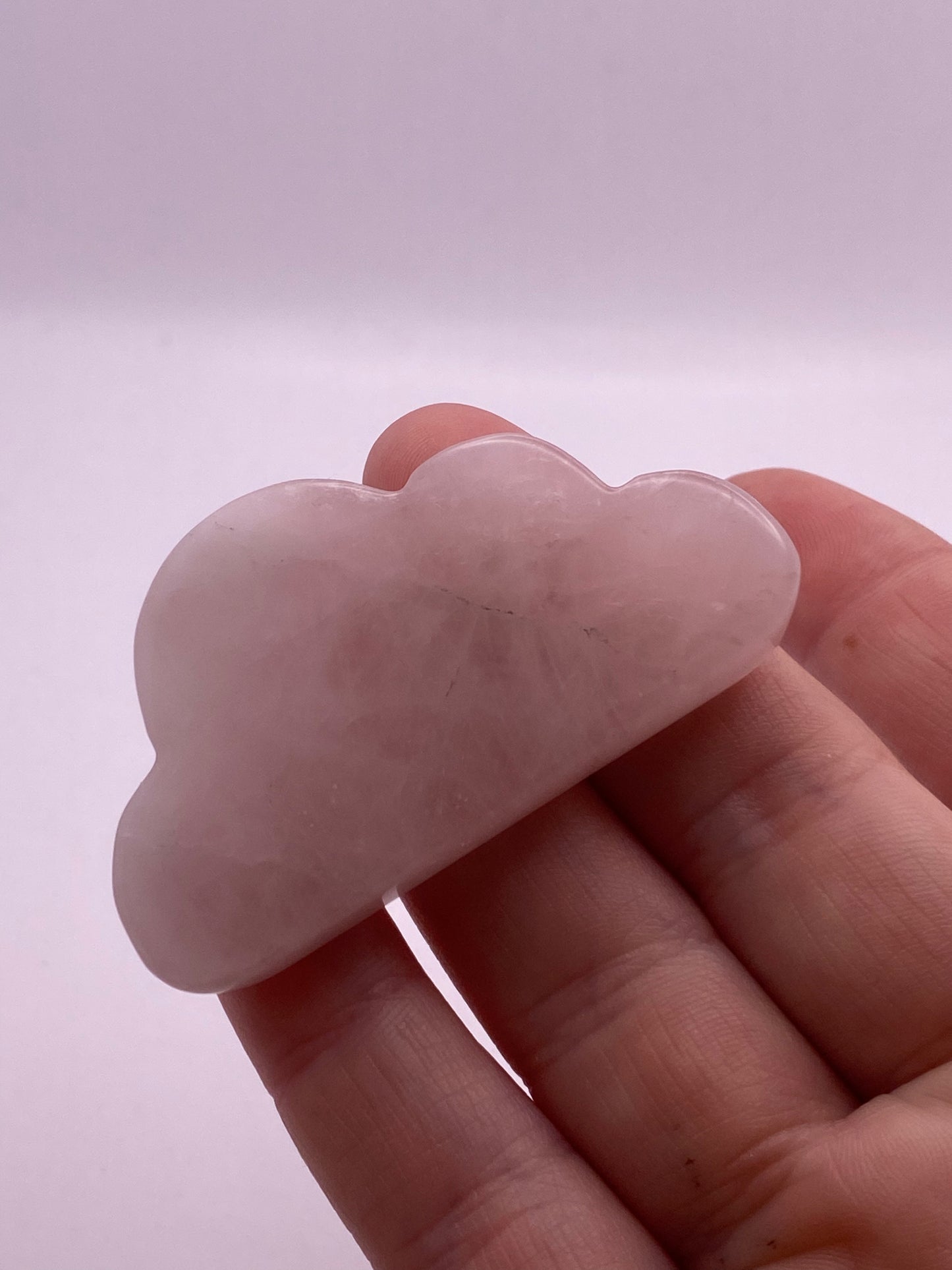 Rose quartz crystal cloud