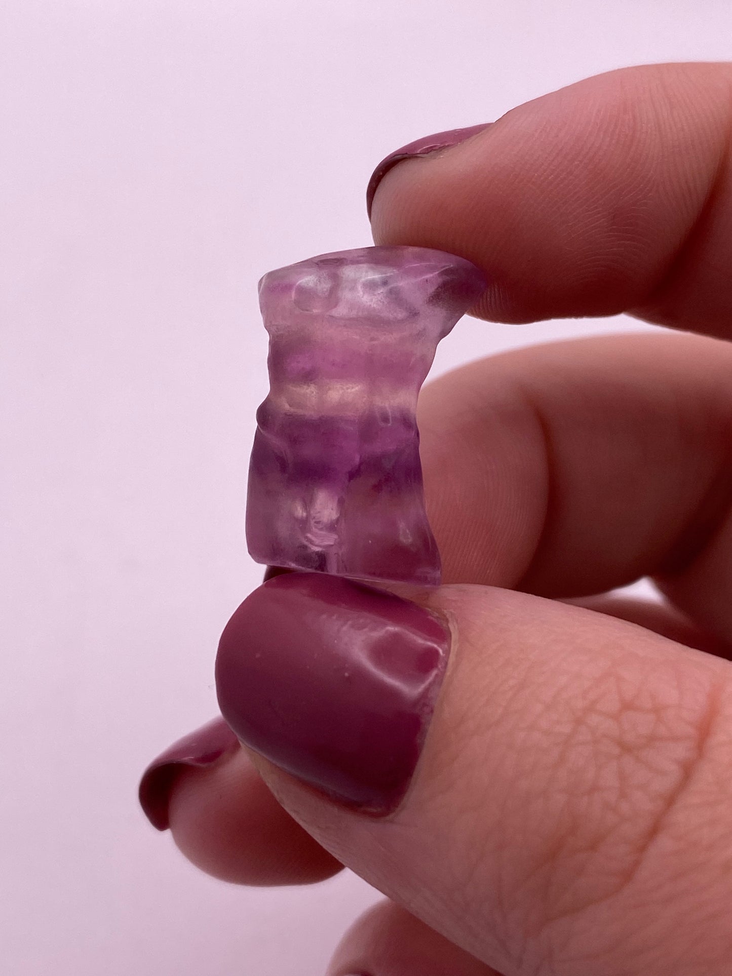 Fluorite male body carving