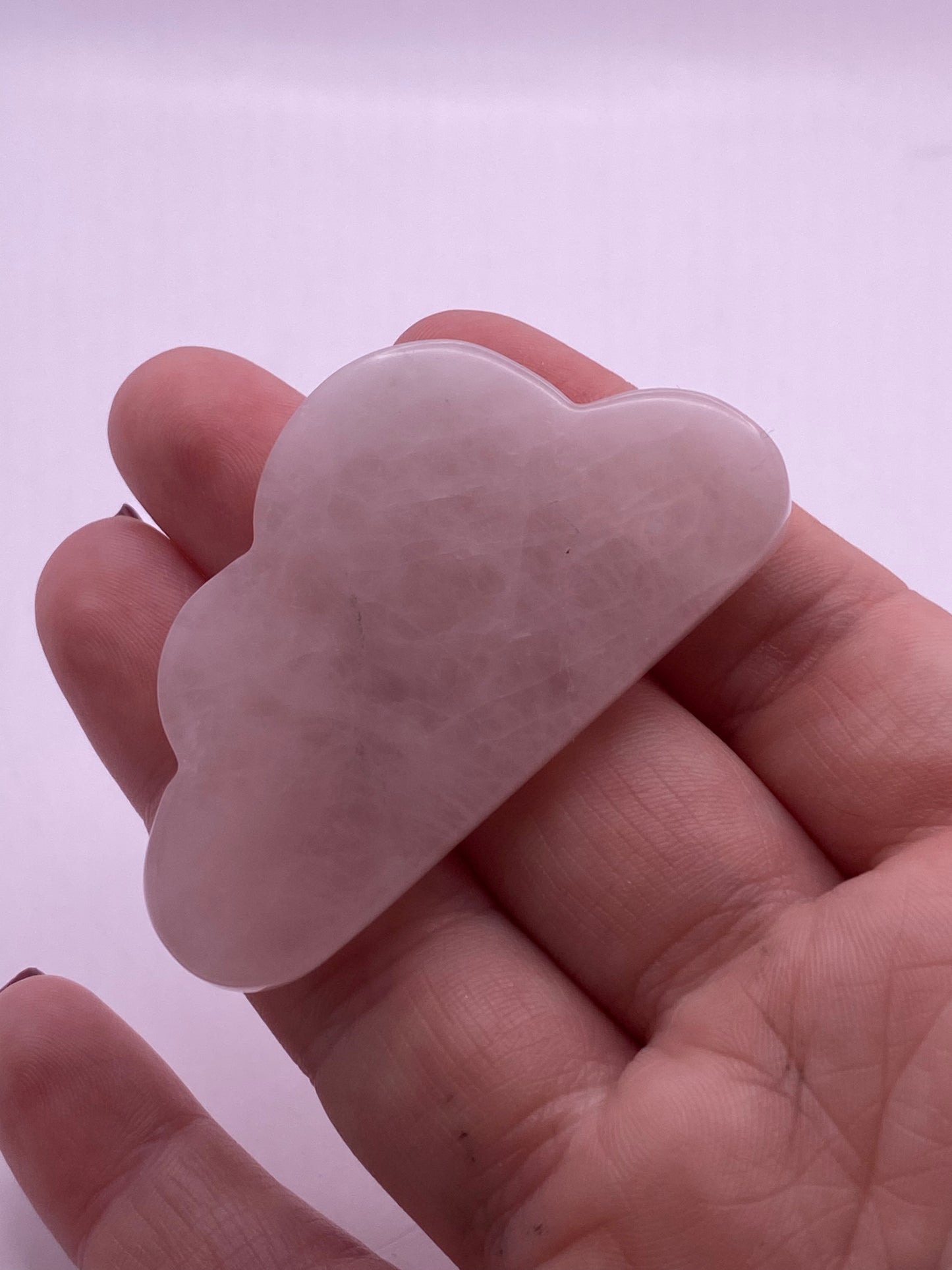 Rose quartz crystal cloud