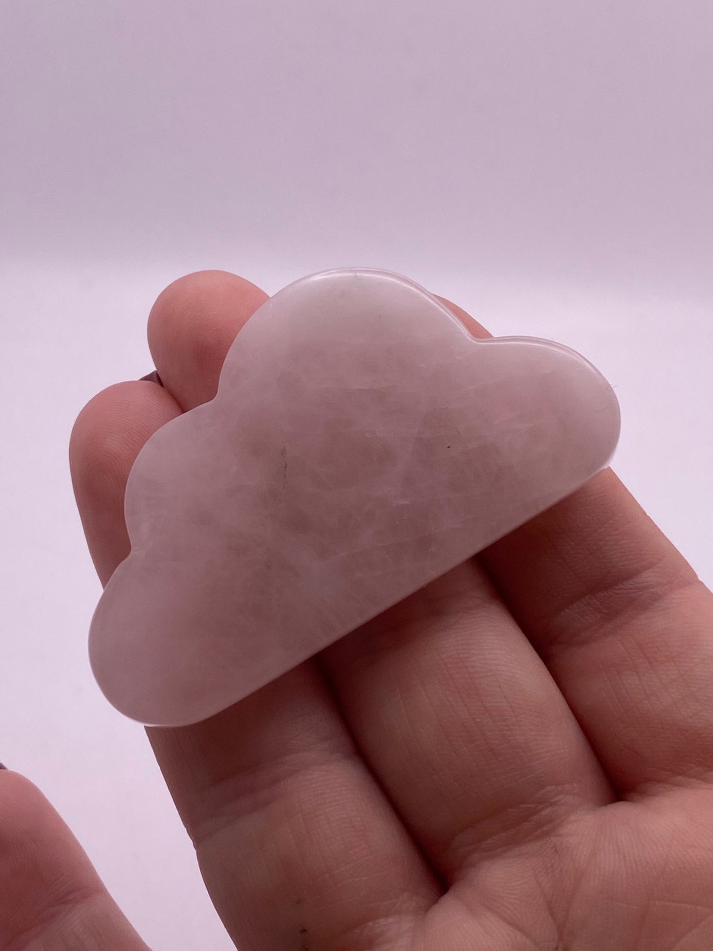 Rose quartz crystal cloud