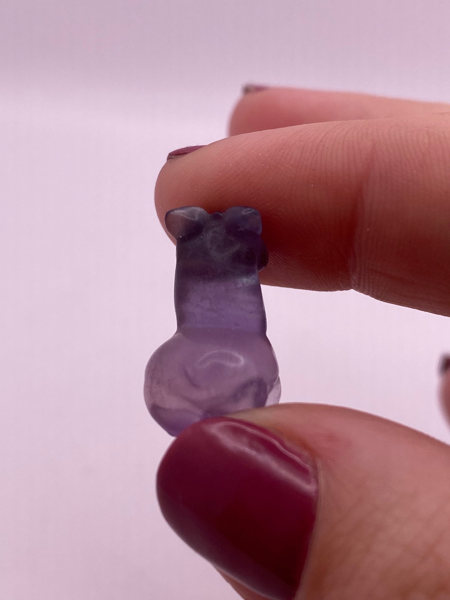 Fluorite lama carving