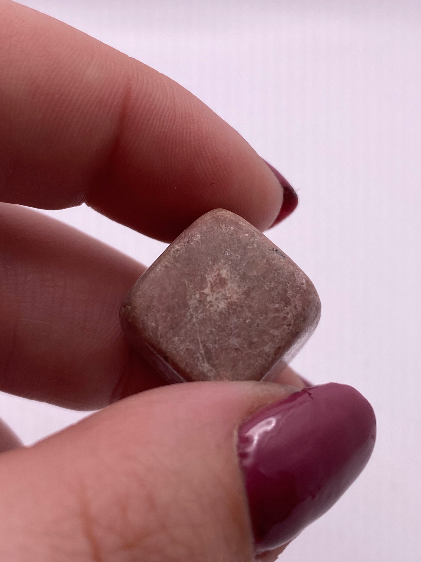 Rhodonite crystal cube