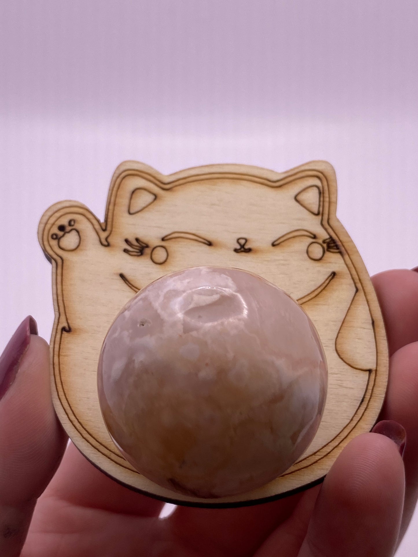 Cat sphere holder