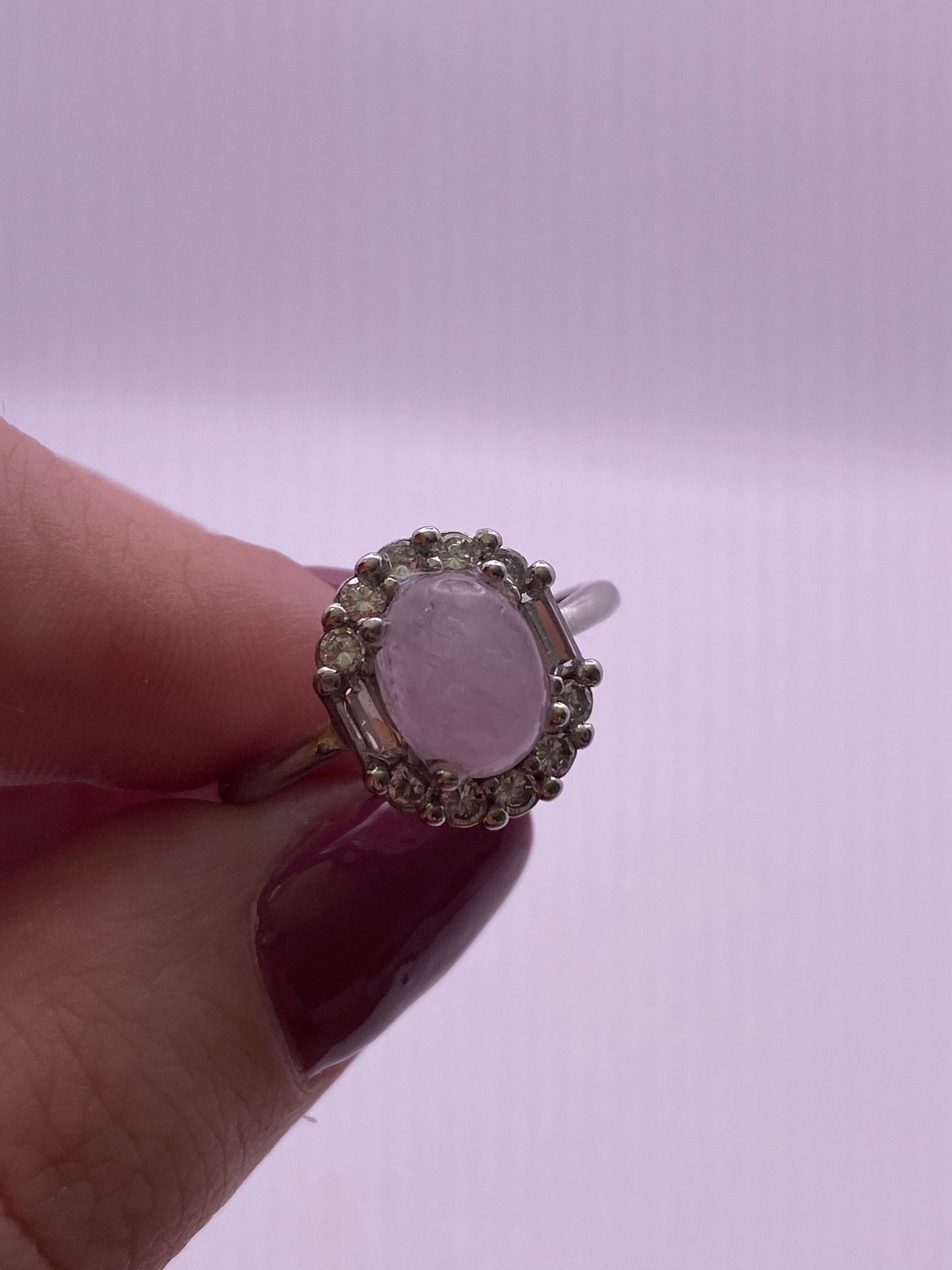 High quality kunzite adjustable ring