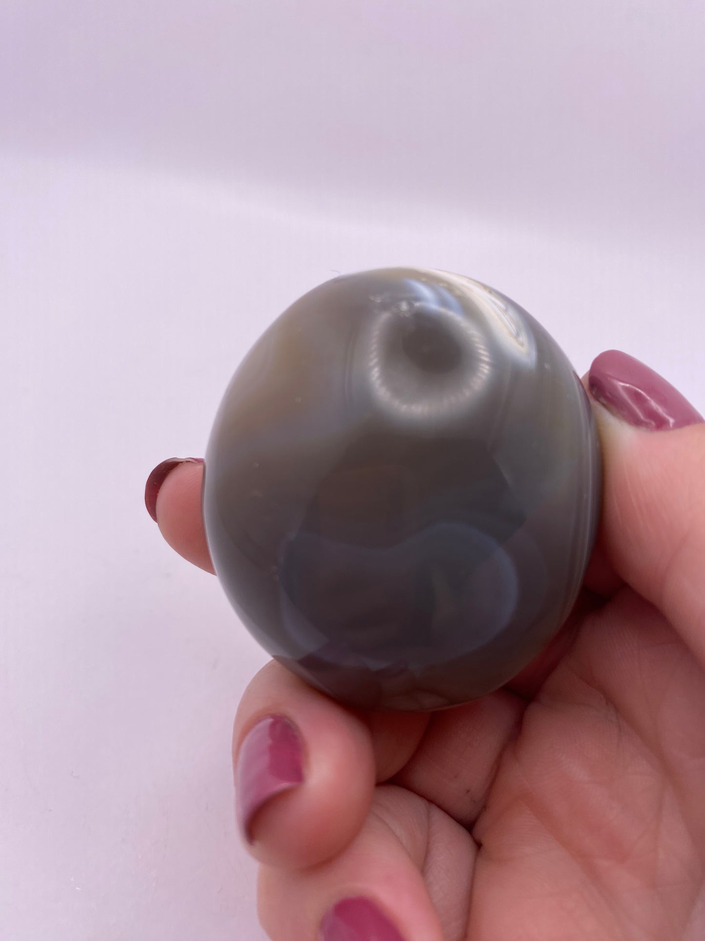 Orca Agate Palm Stone