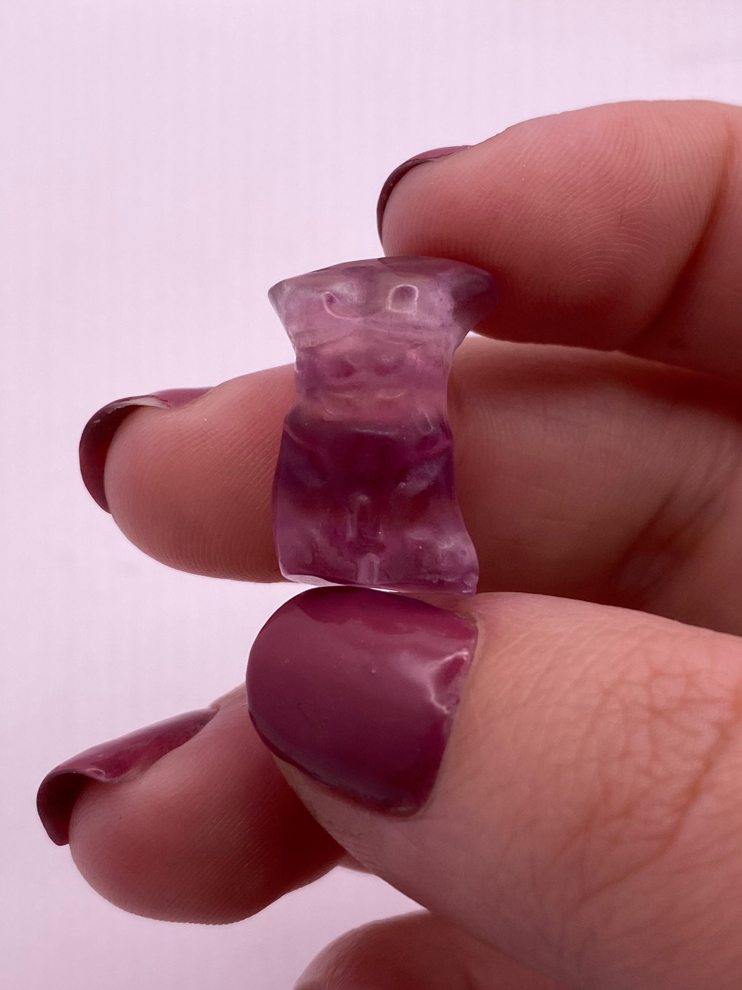 Fluorite male body carving