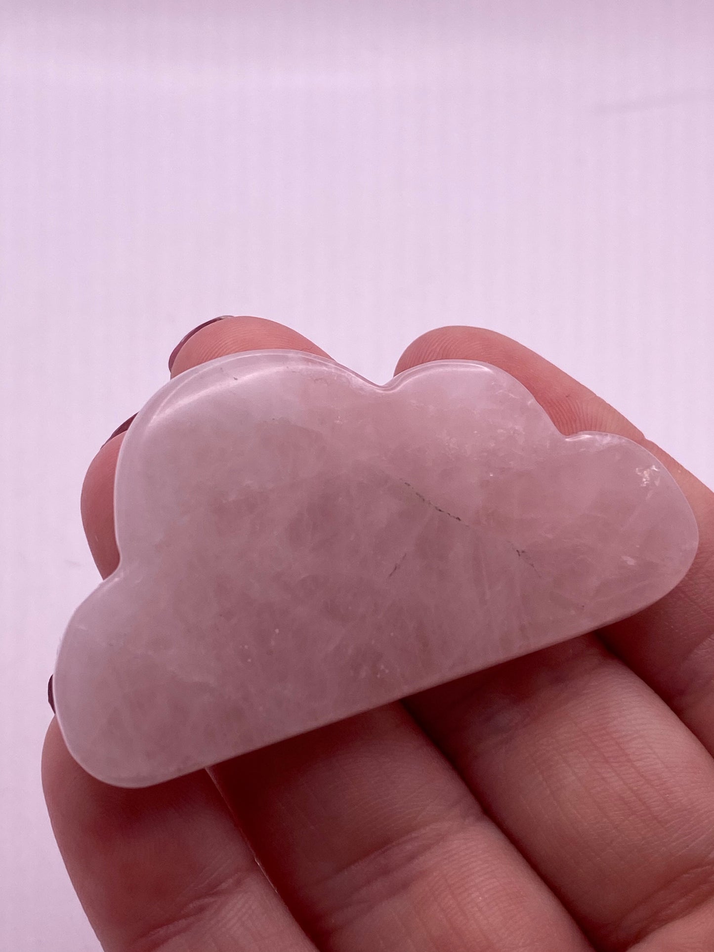 Rose quartz crystal cloud