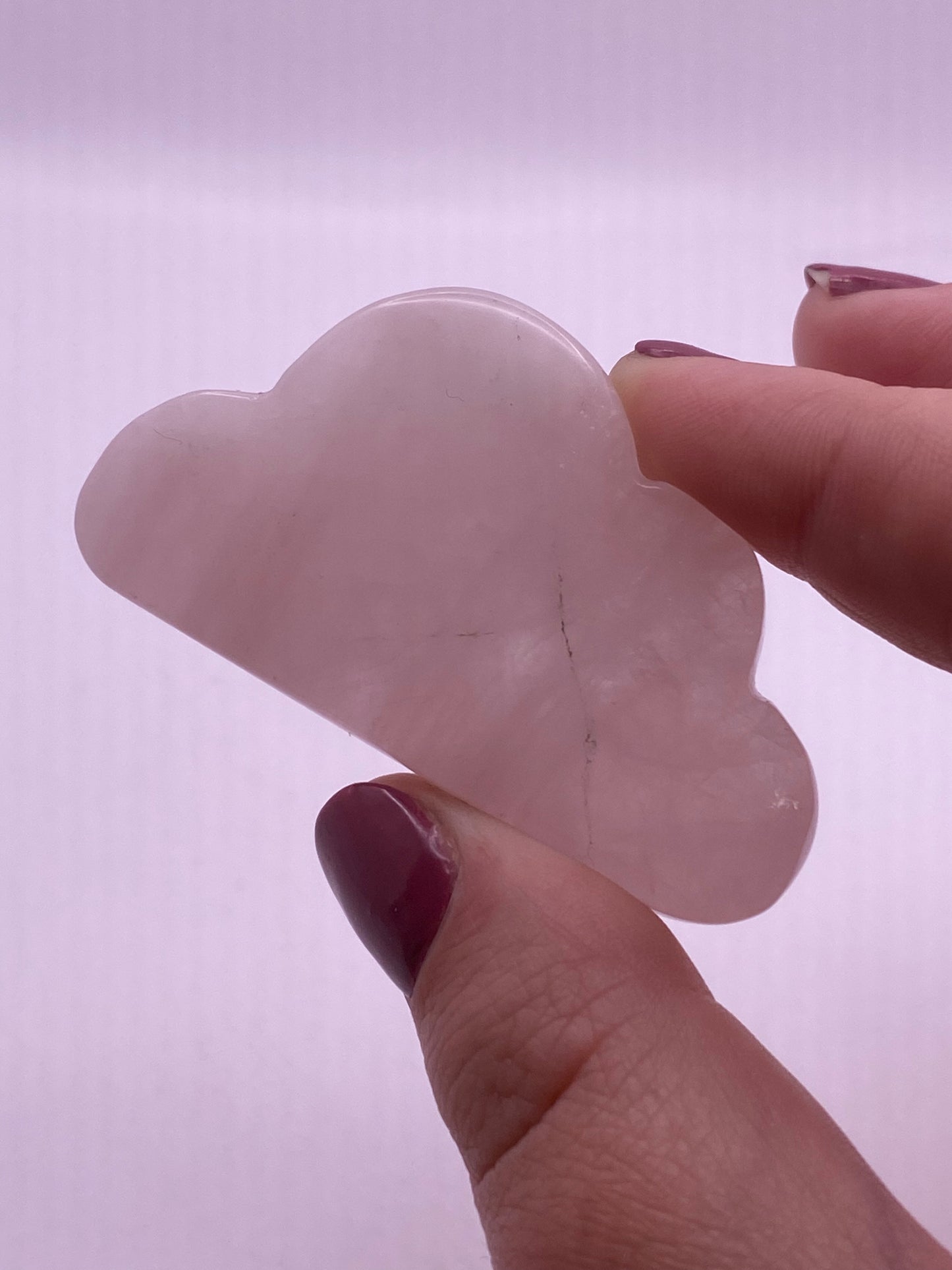 Rose quartz crystal cloud