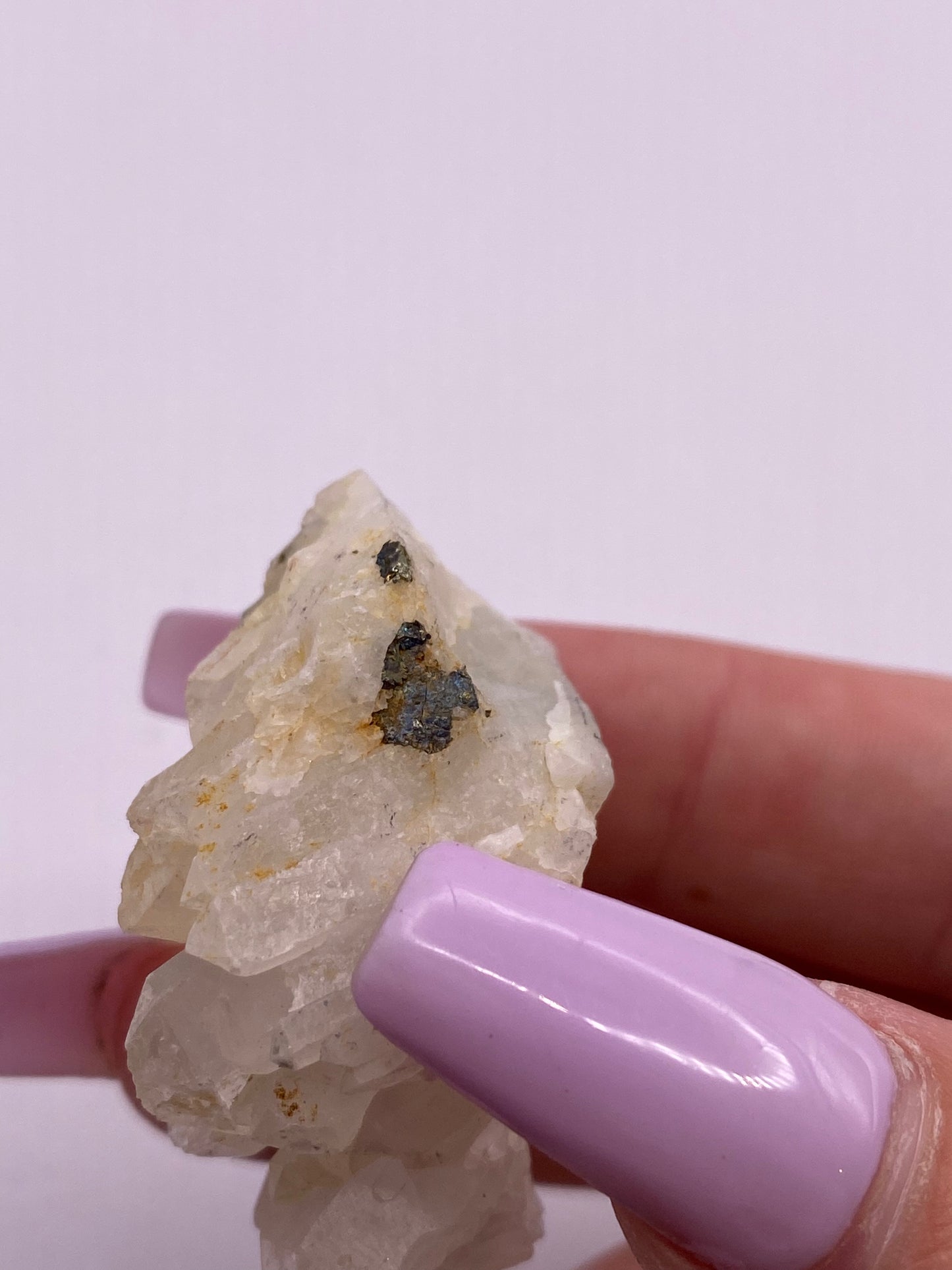 Ironised Quartz and Pyrite Cluster