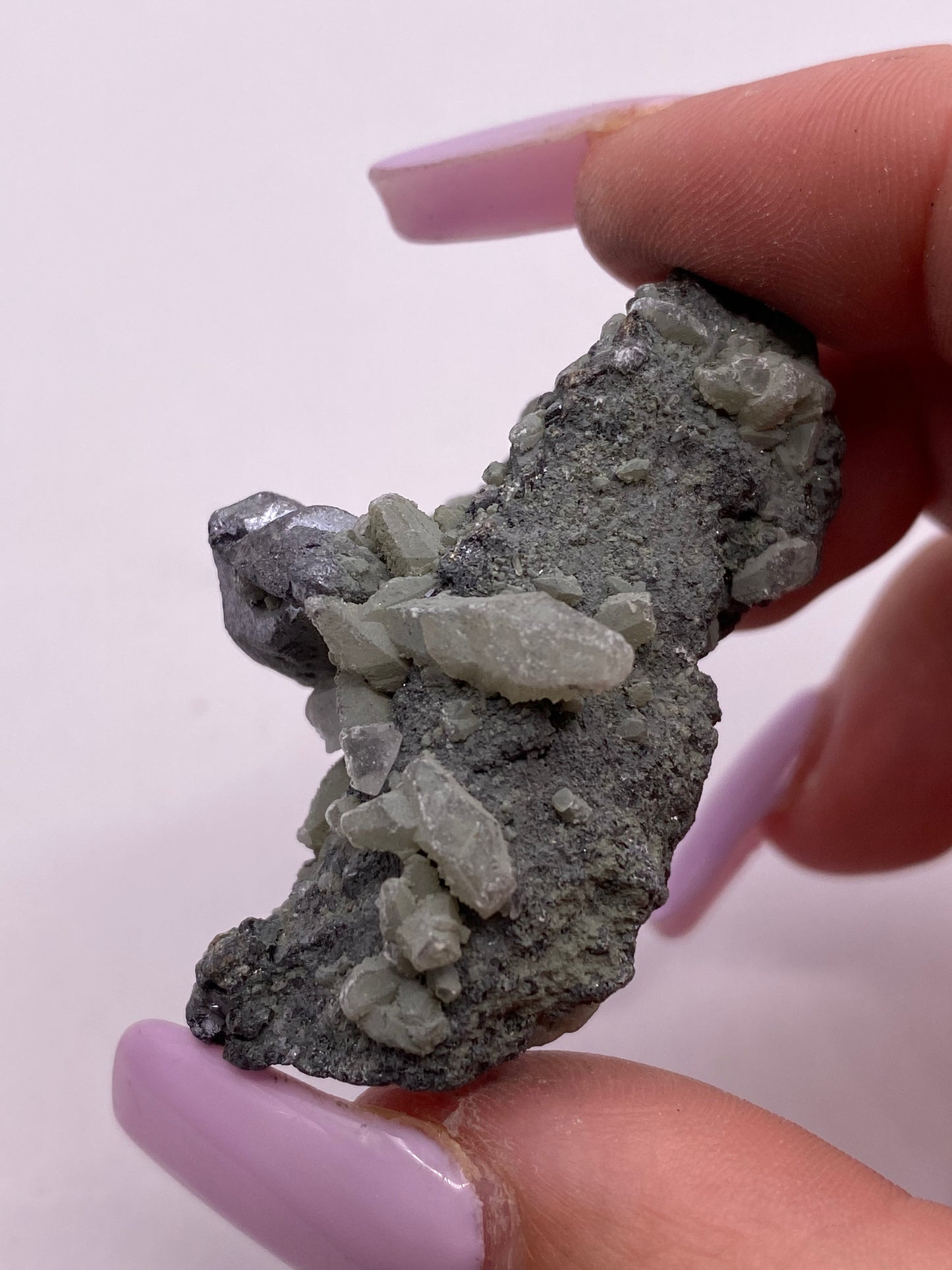 Galena and Calcite Cluster