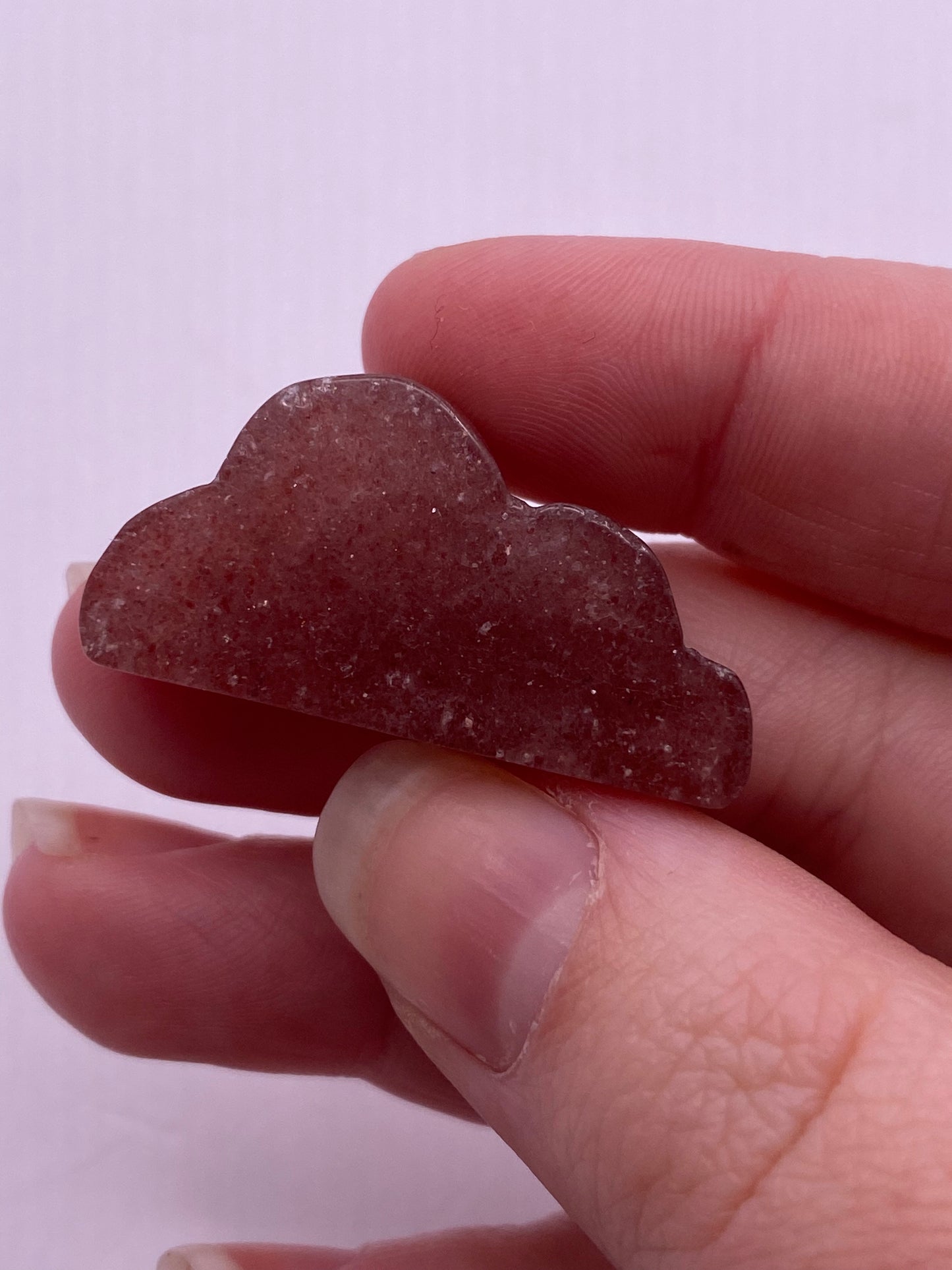 Red aventurine cloud carving