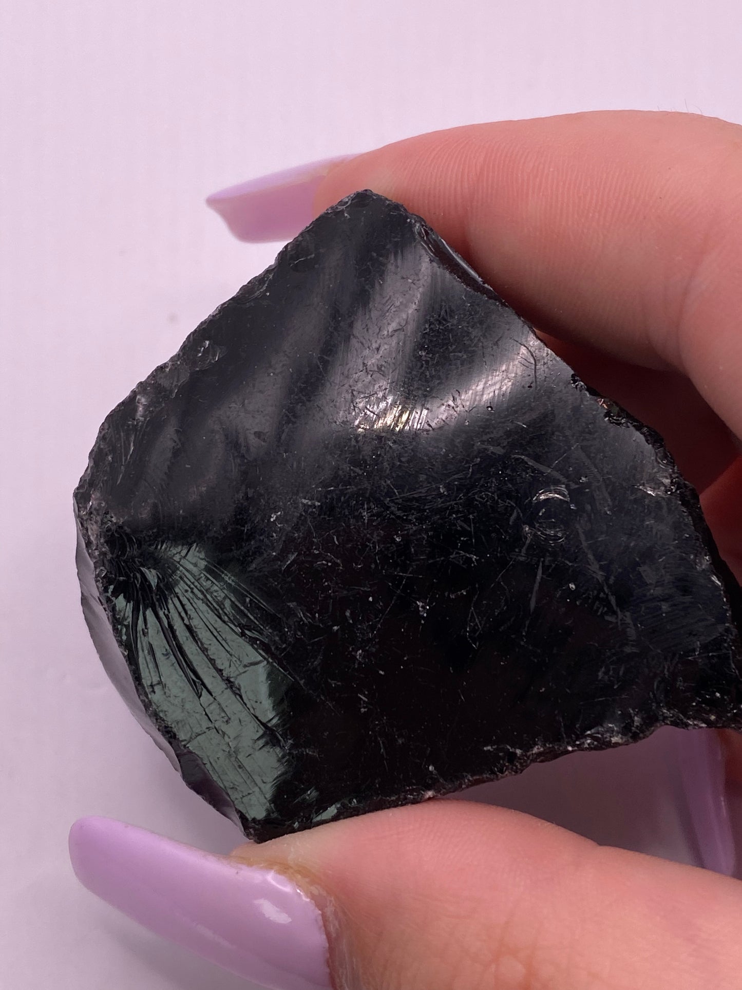 Raw/ Rough Black Obsidian