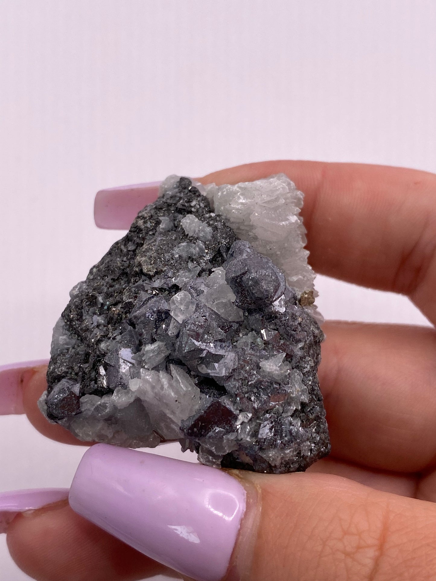 Galena and Calcite Cluster