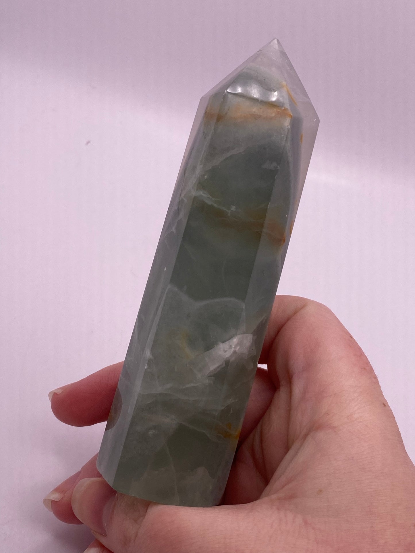 Large Green Fluorite Tower