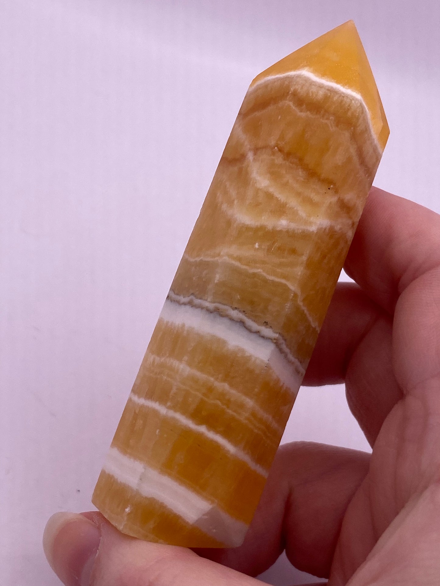 Honey Calcite Crystal Tower