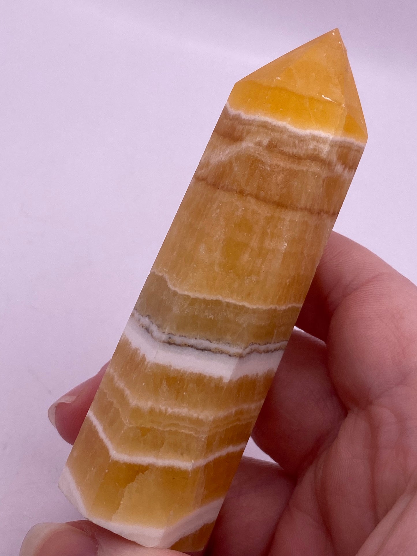 Honey Calcite Crystal Tower