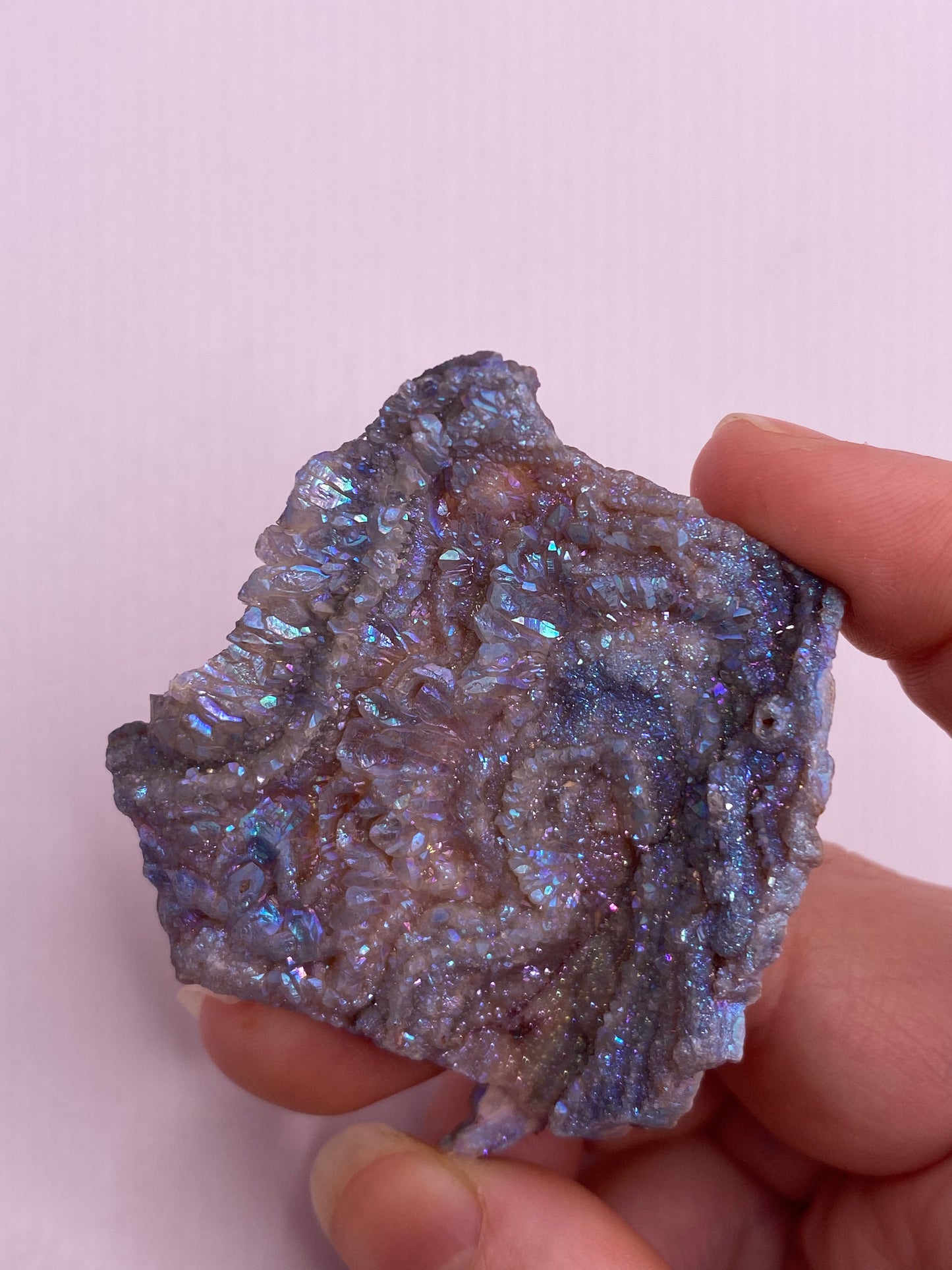 Aura Chalcedony Cluster