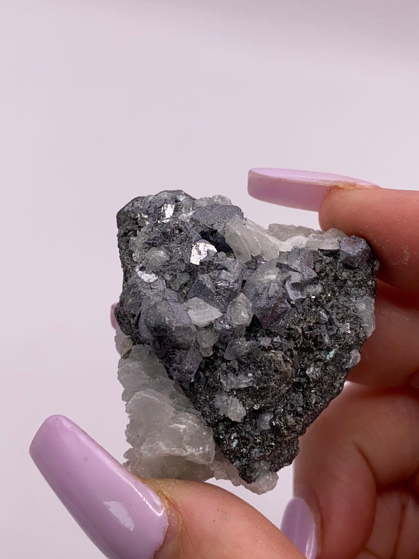 Galena and Calcite Cluster