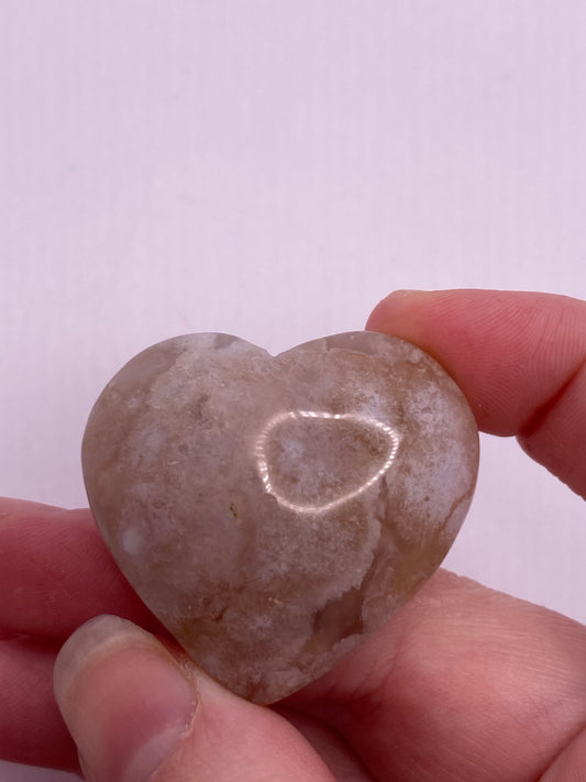 Flower agate Heart