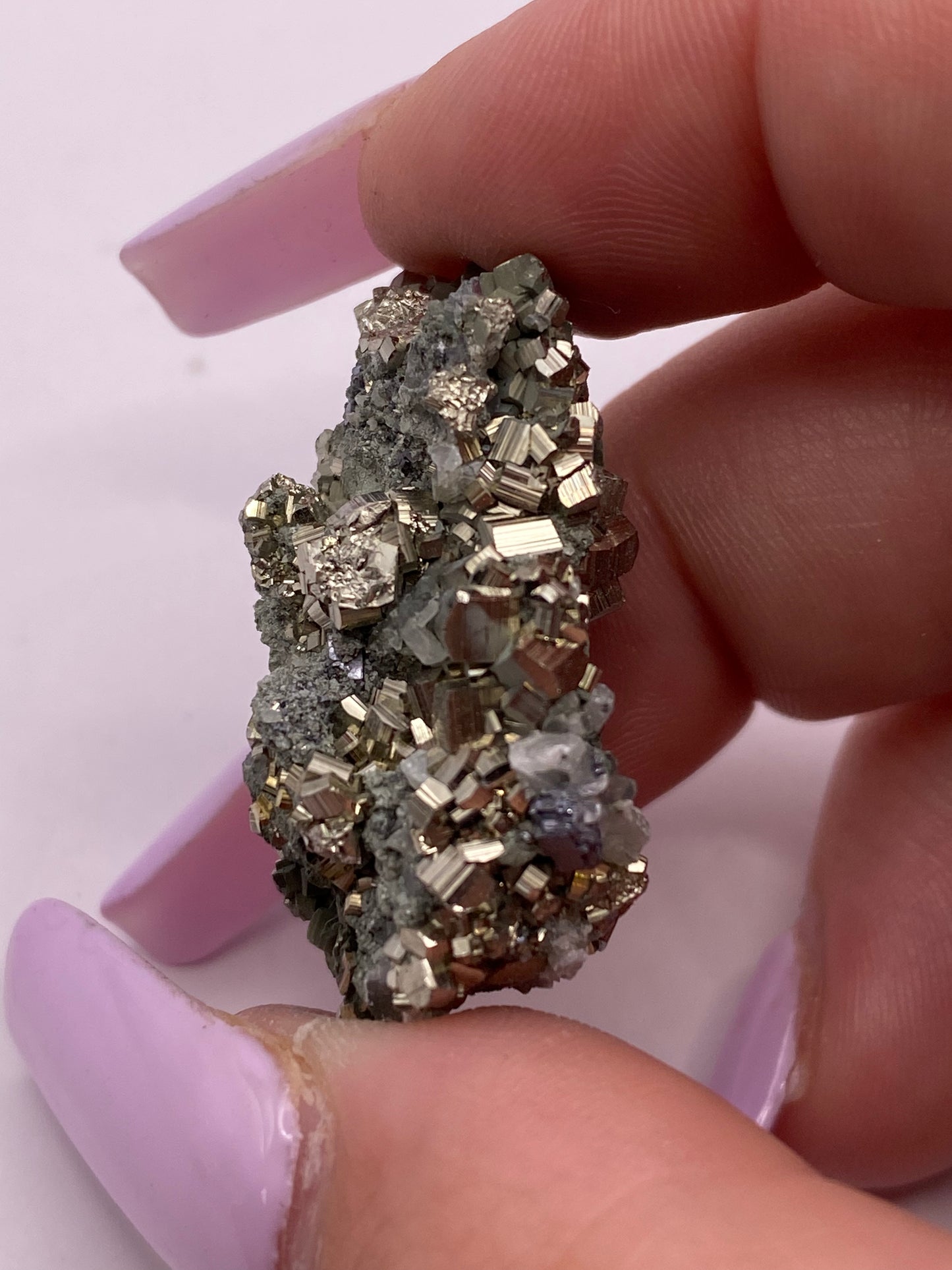 Pyrite, Calcite and Quartz Cluster