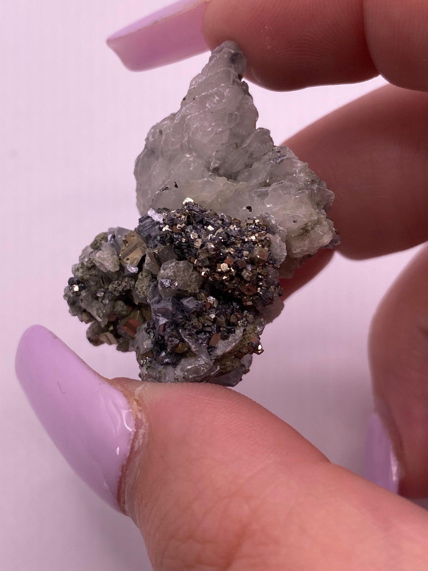 Calcite, Pyrite and Galena Cluster