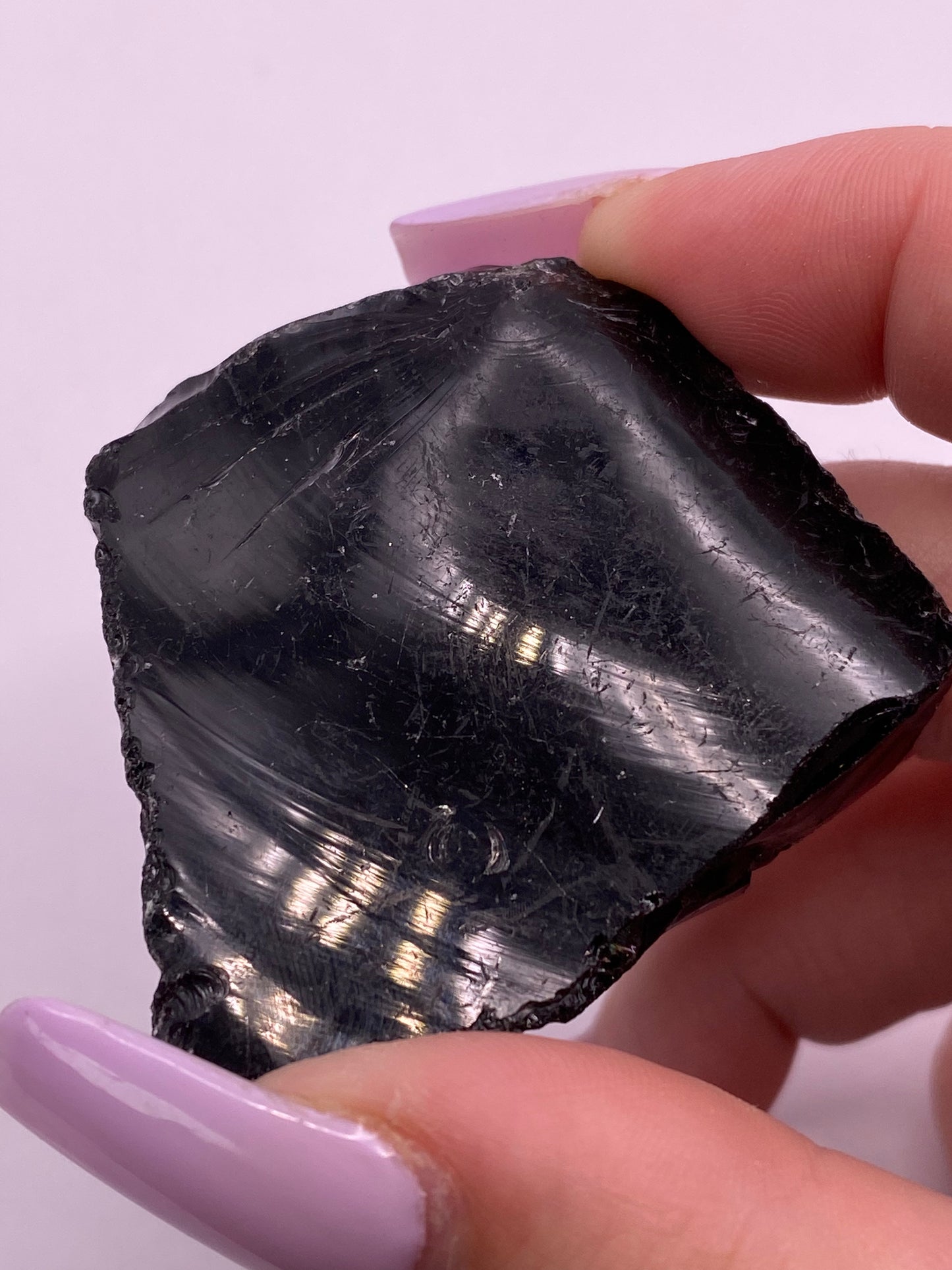 Raw/ Rough Black Obsidian