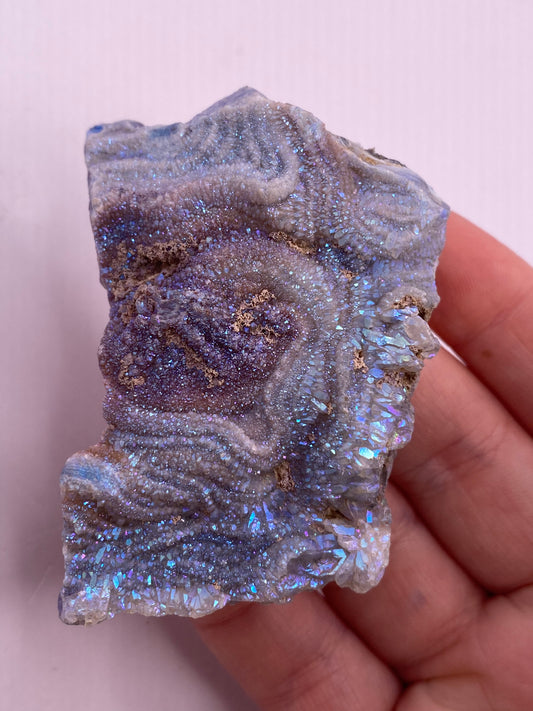 Aura Chalcedony Cluster