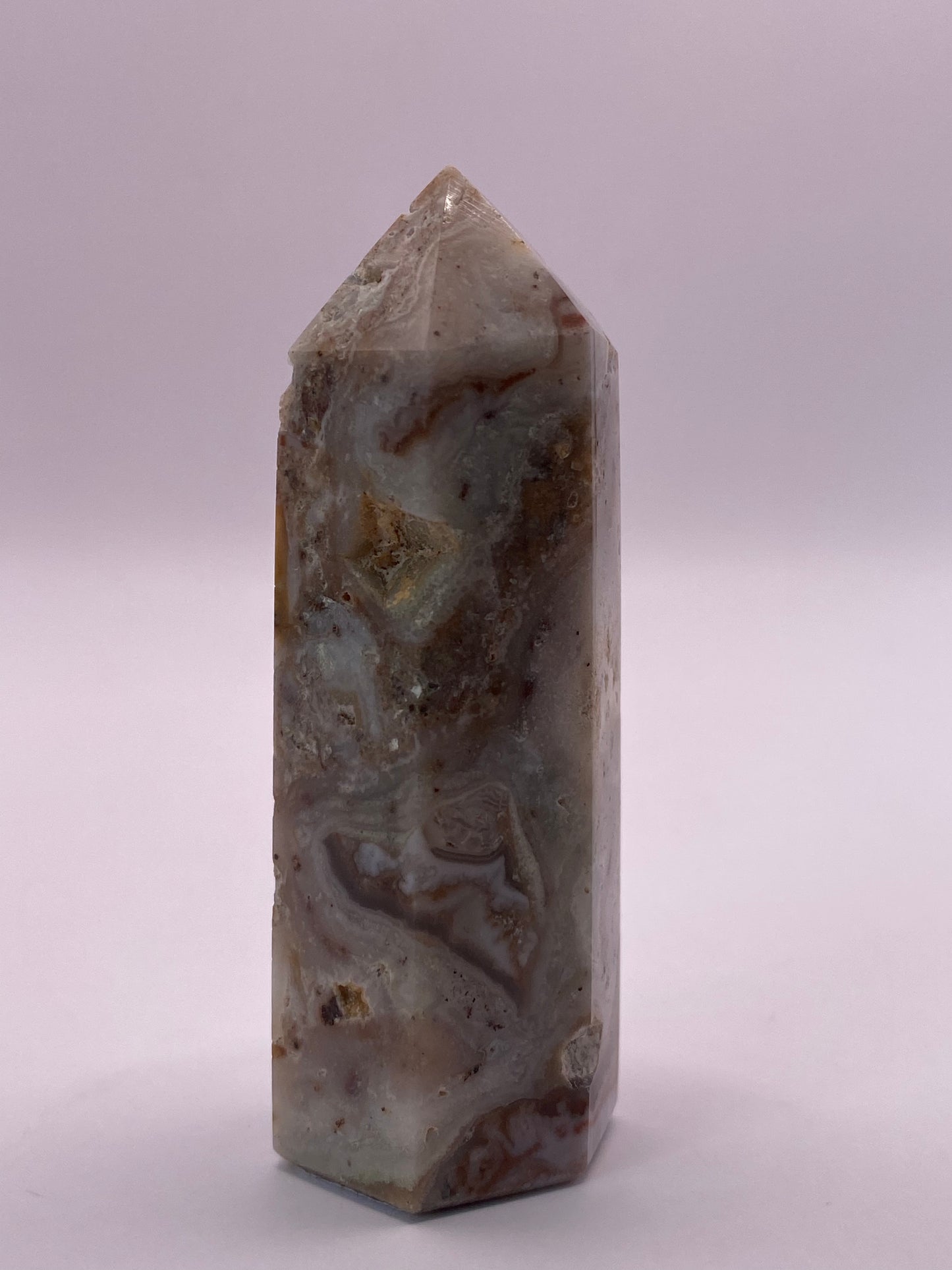 Pink Lace Agate Tower