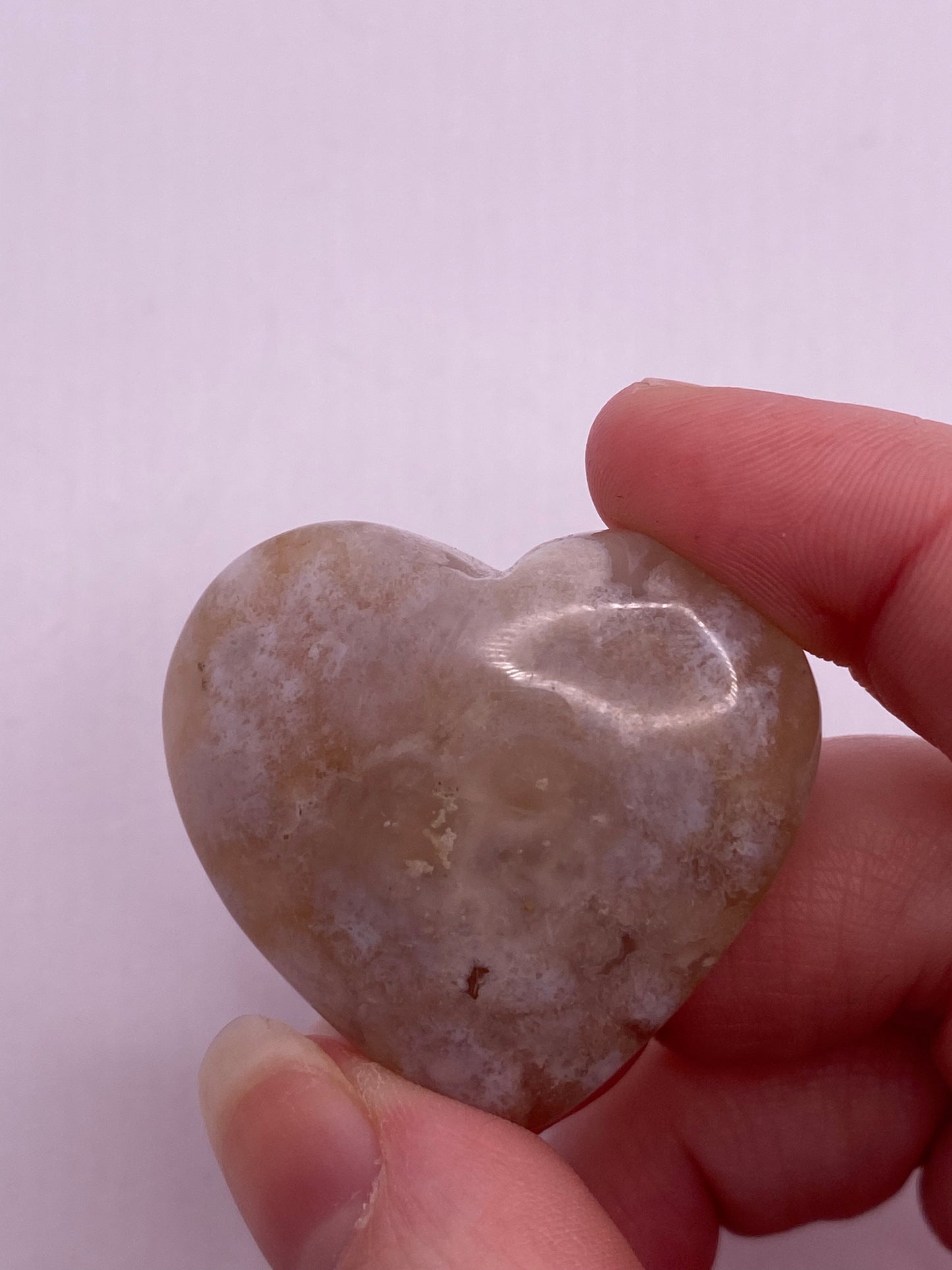 Flower agate Heart