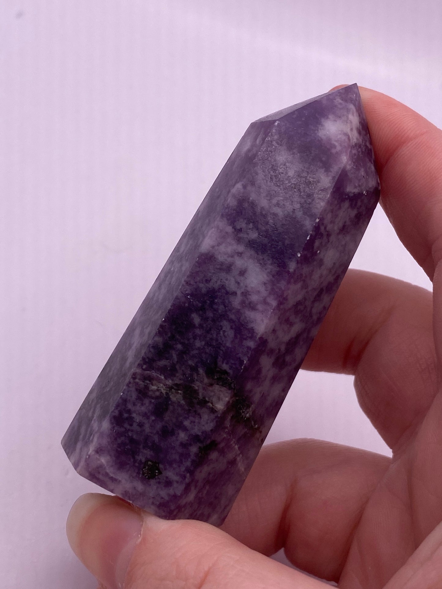 Lepidolite Crystal Tower