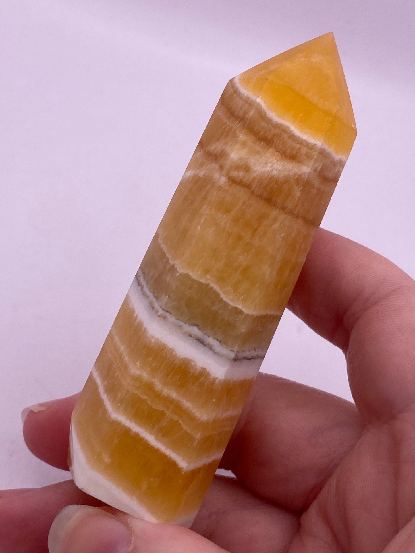 Honey Calcite Crystal Tower