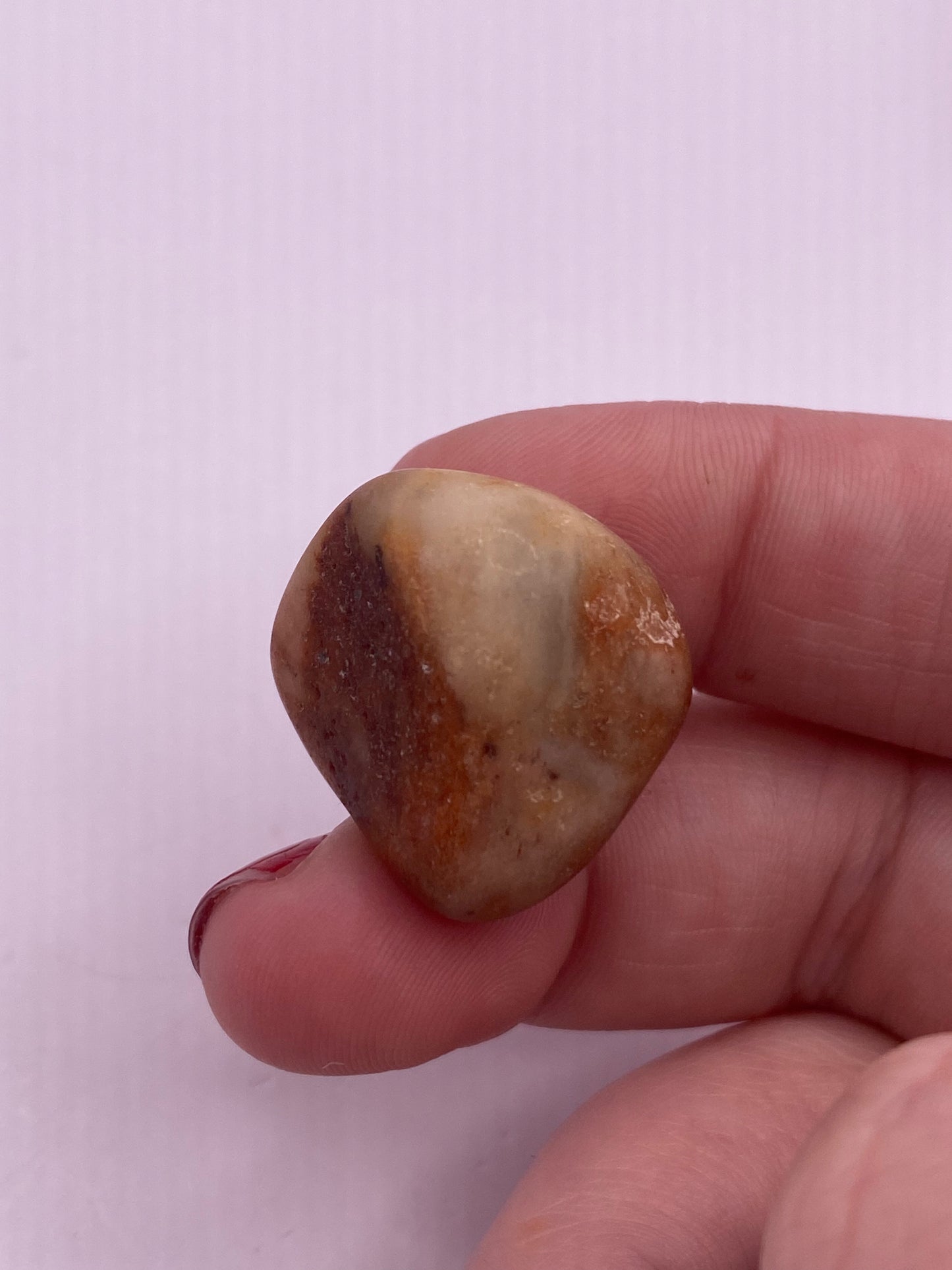 Low-grade carribean calcite tumble