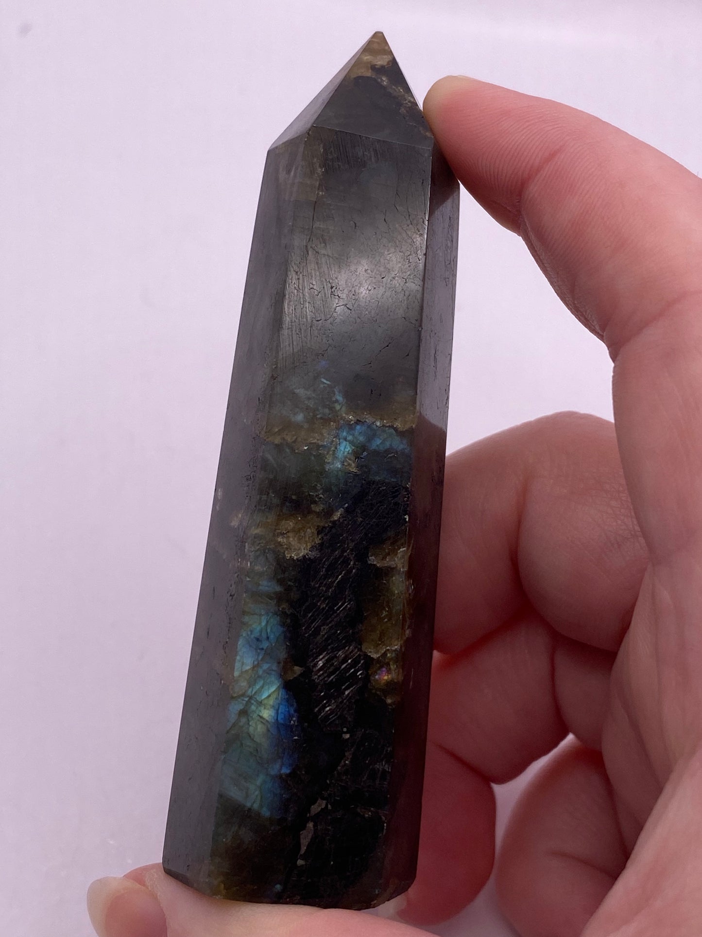 Flashy Labradorite tower