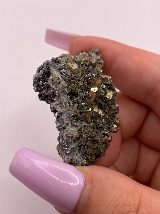 Pyrite, Quartz and Galena Cluster