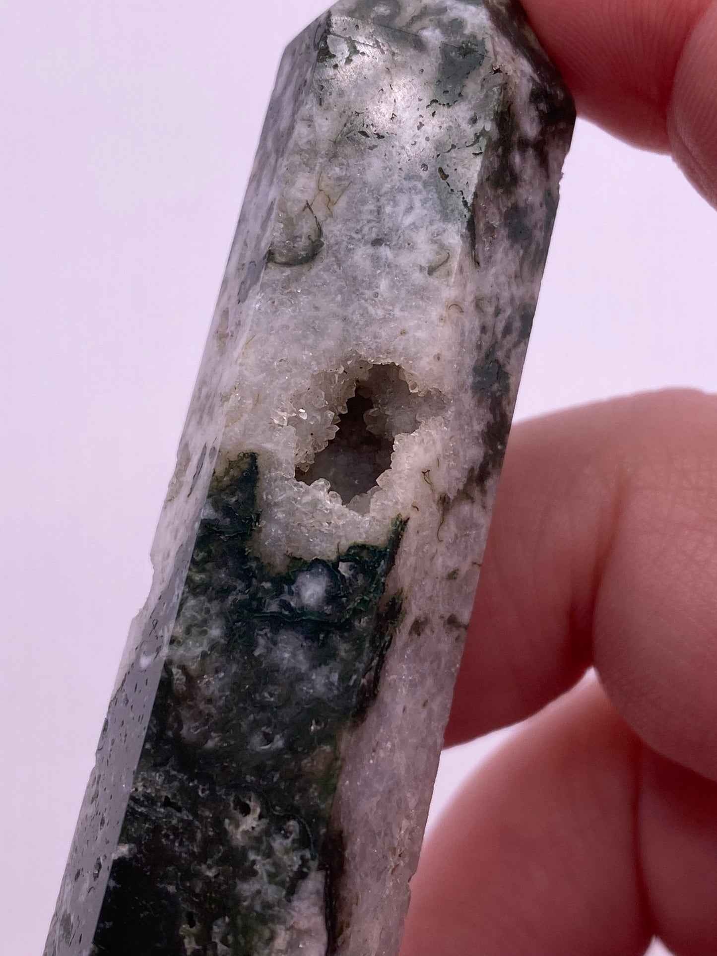 Druzey Tree Agate Crystal Tower