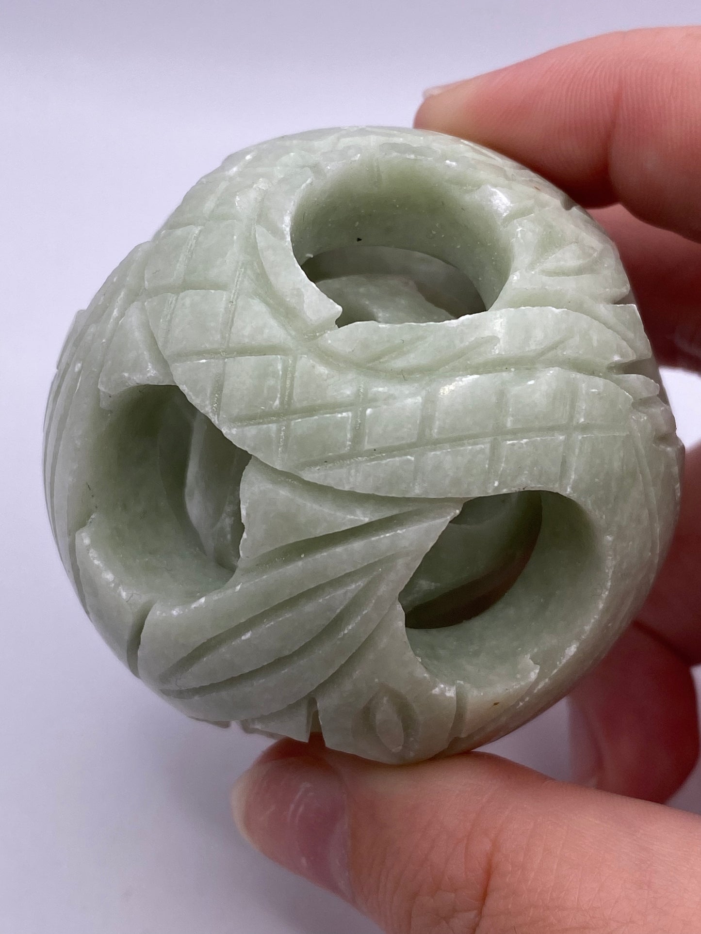 Jade Carved Sphere