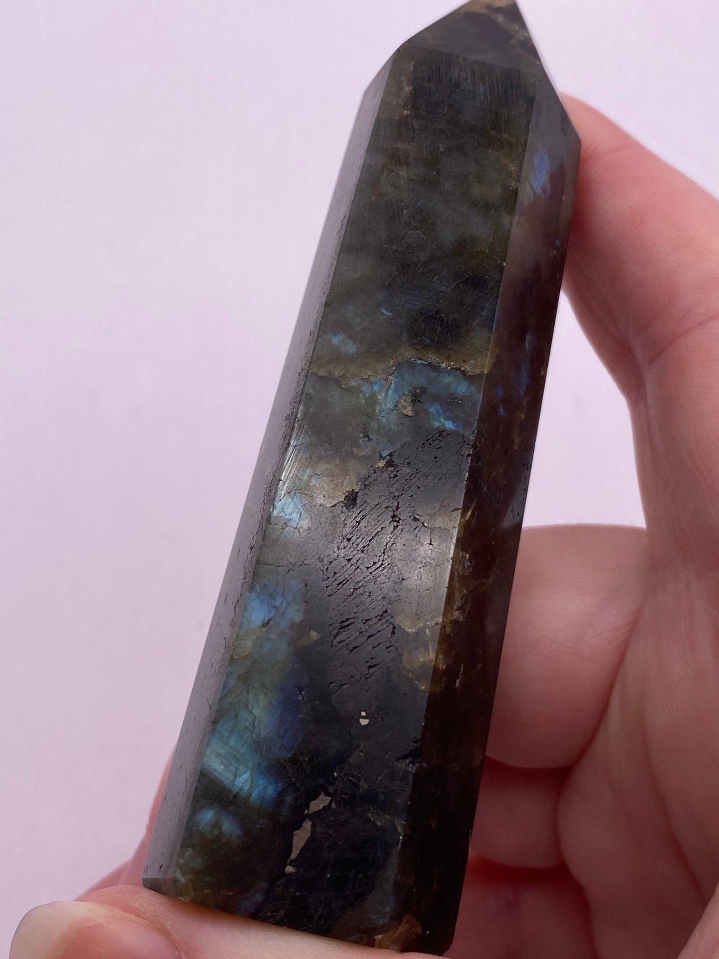 Flashy Labradorite tower