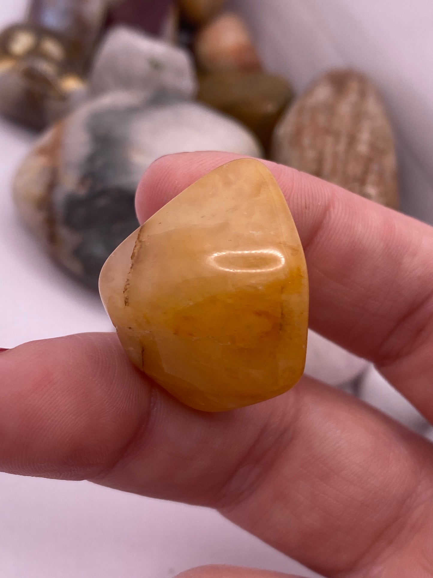 Orange Calcite Tumble