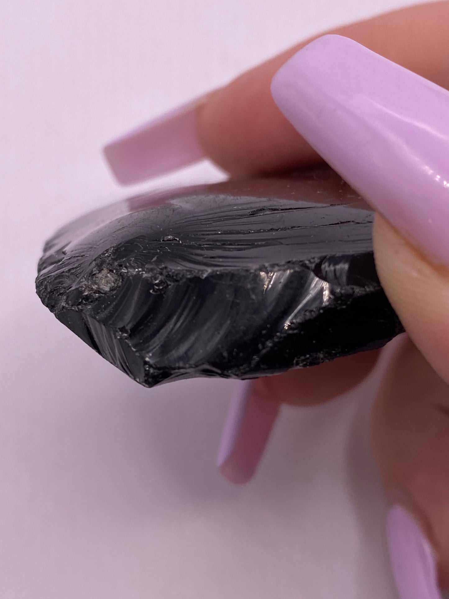 Raw/ Rough Black Obsidian