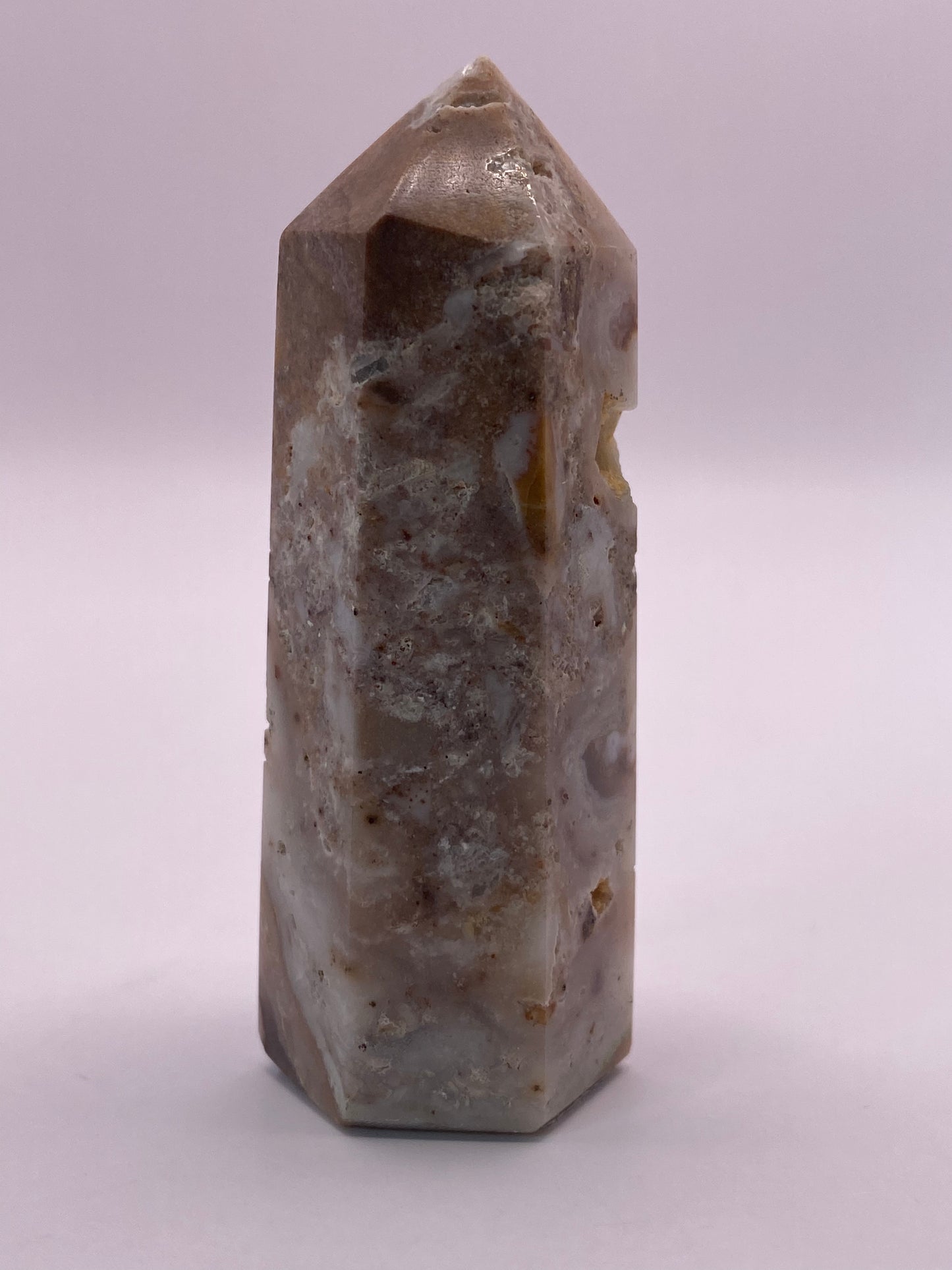 Pink Lace Agate Tower