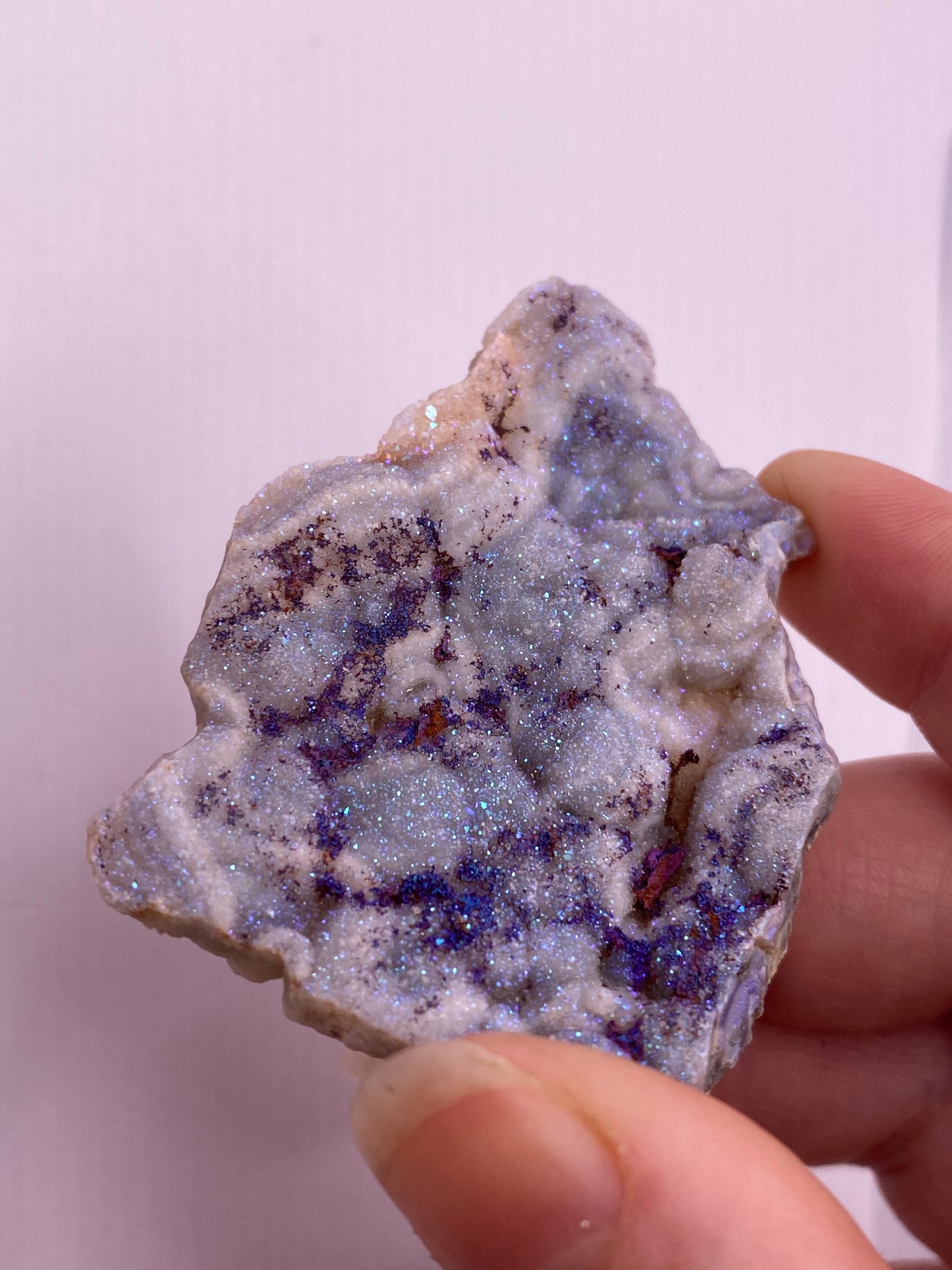 Aura chalcedony cluster