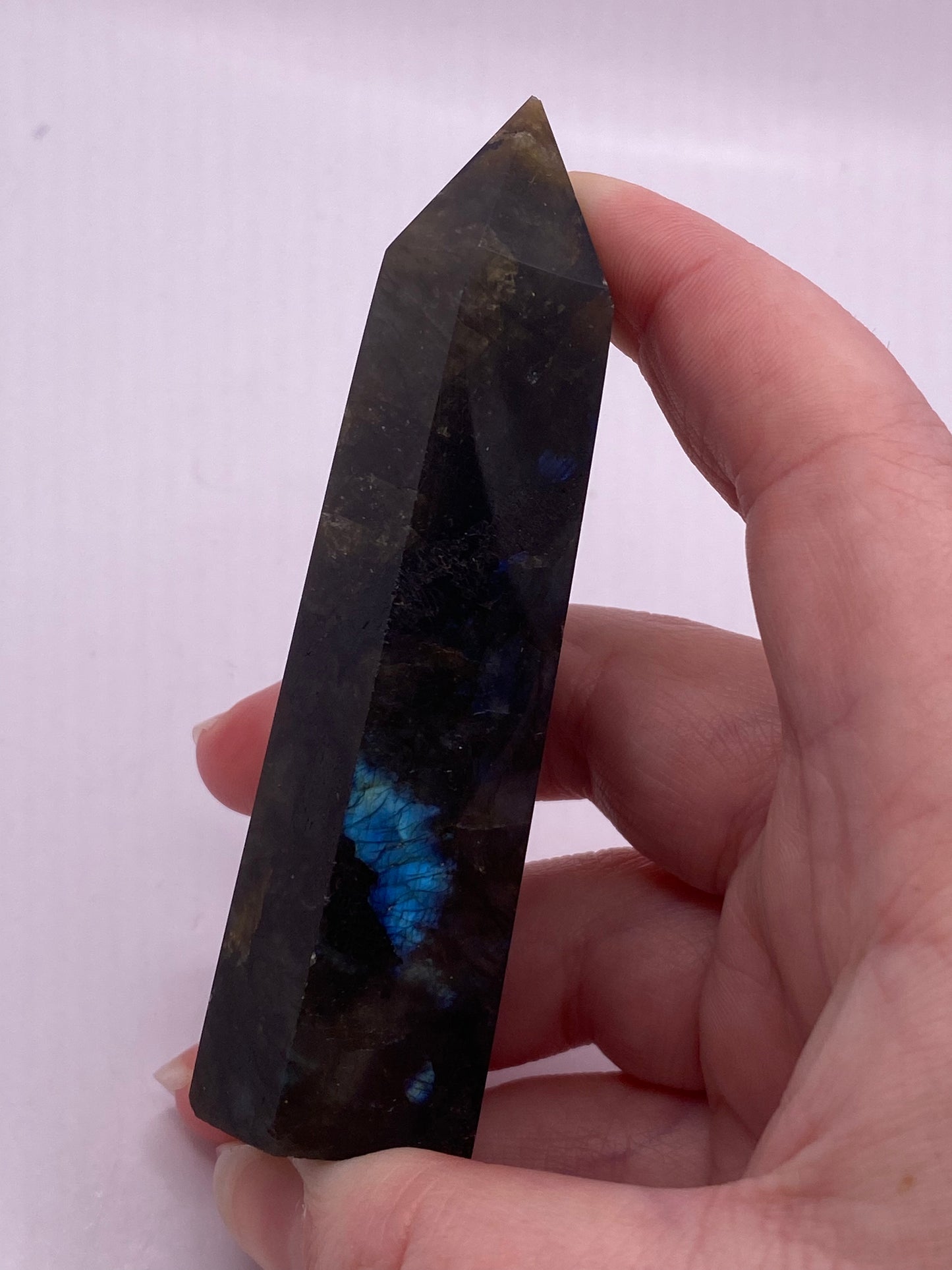 Flashy Labradorite tower