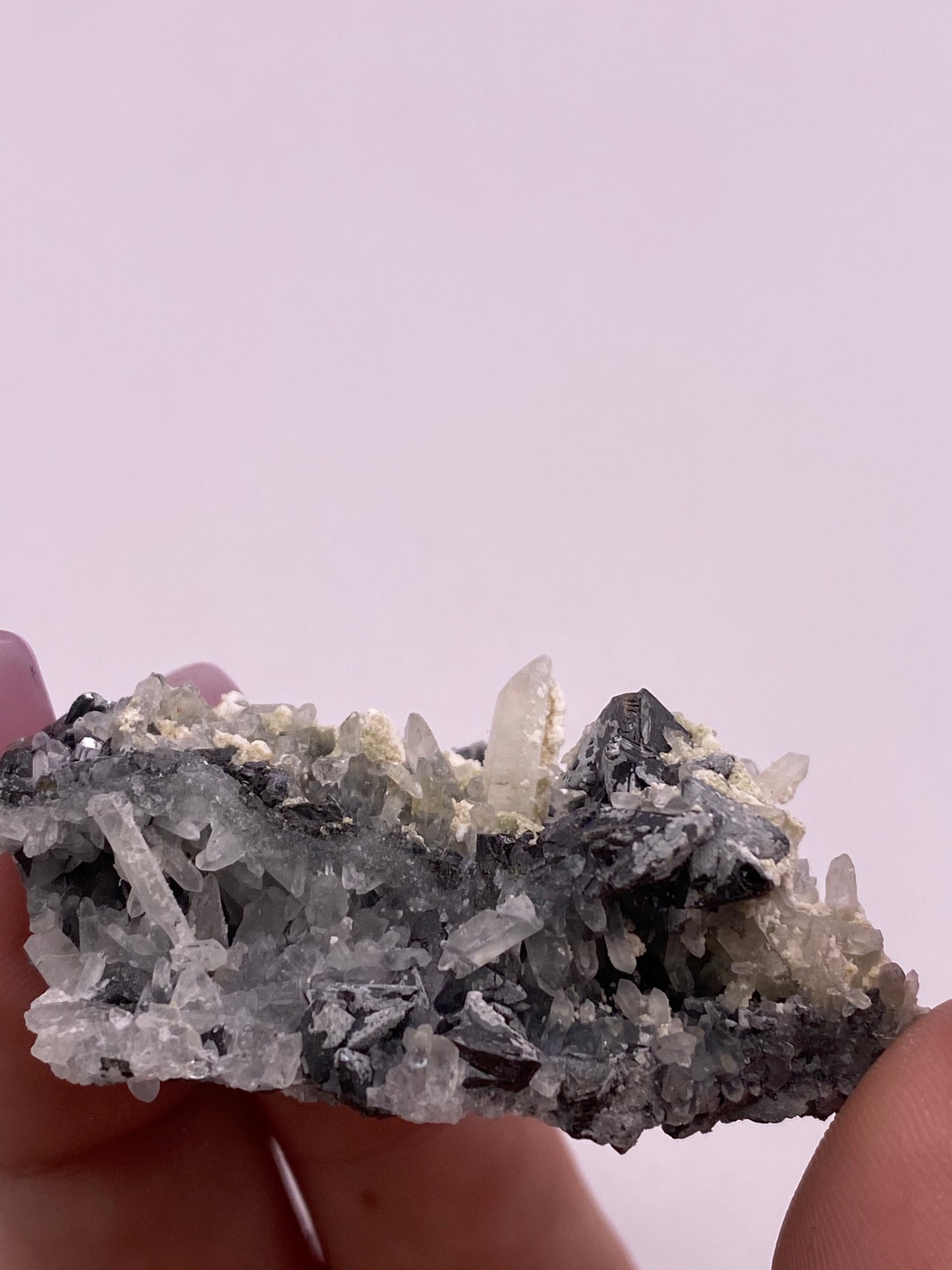 Sugar Quartz and Galena Cluster