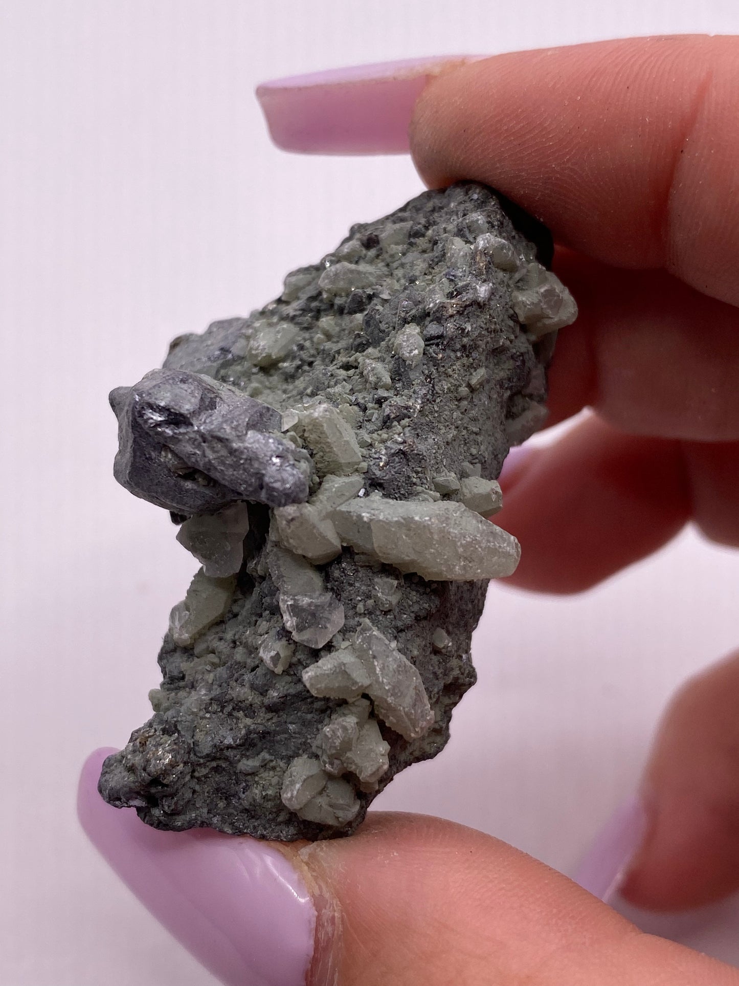 Galena and Calcite Cluster