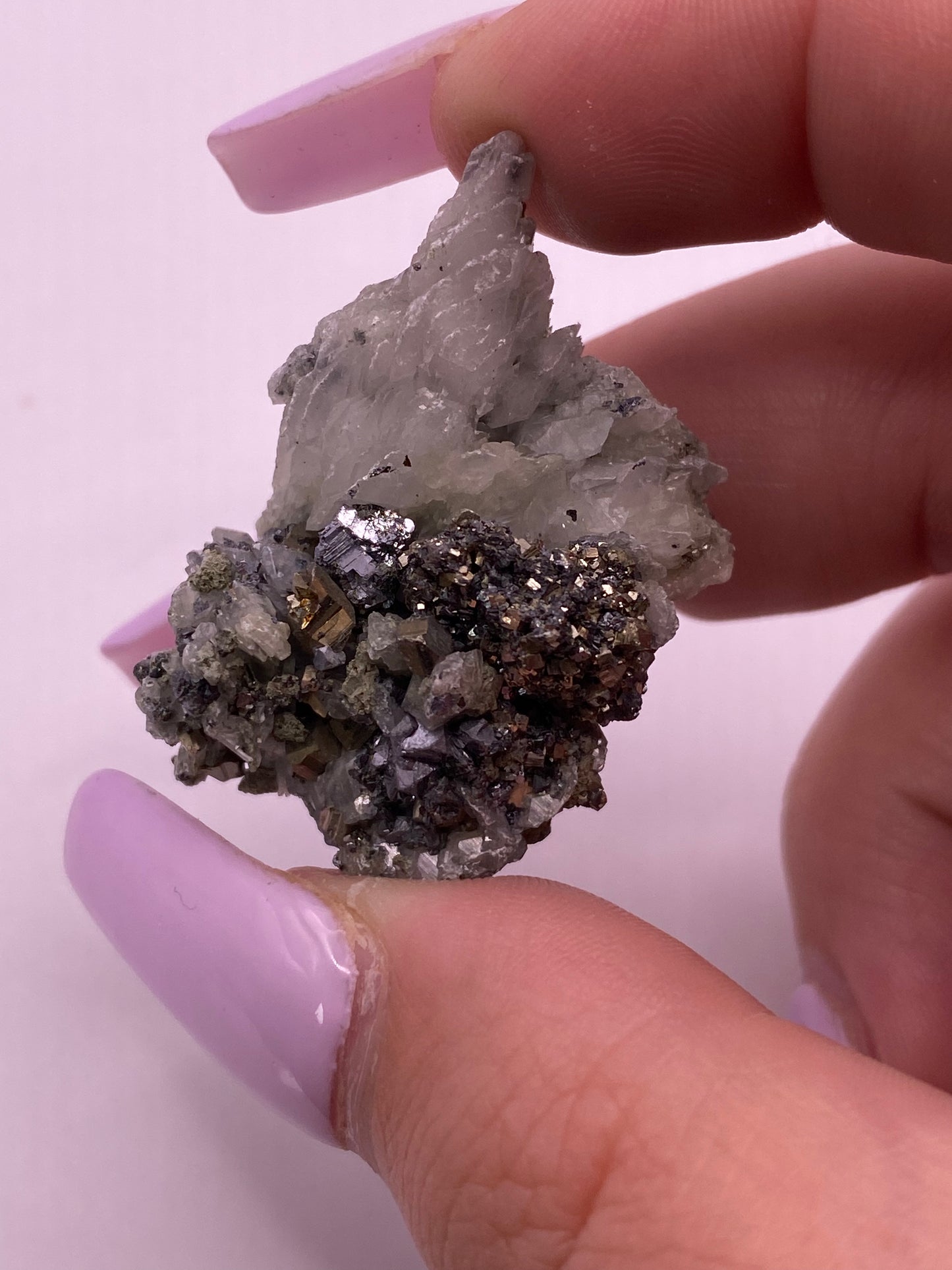 Calcite, Pyrite and Galena Cluster