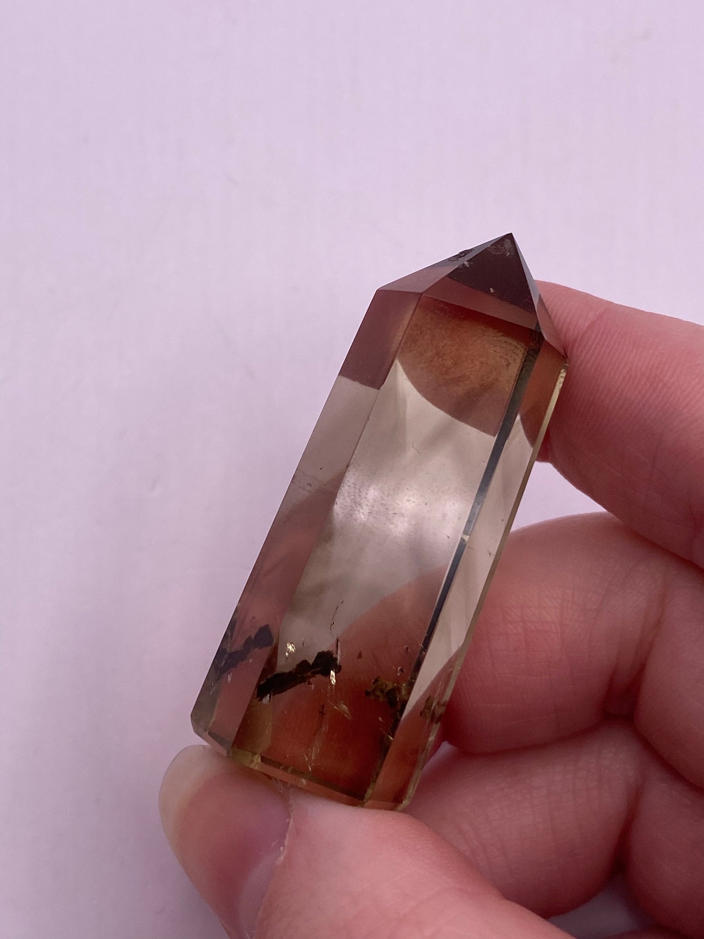 Genuine Phantom Citrine Crystal Tower