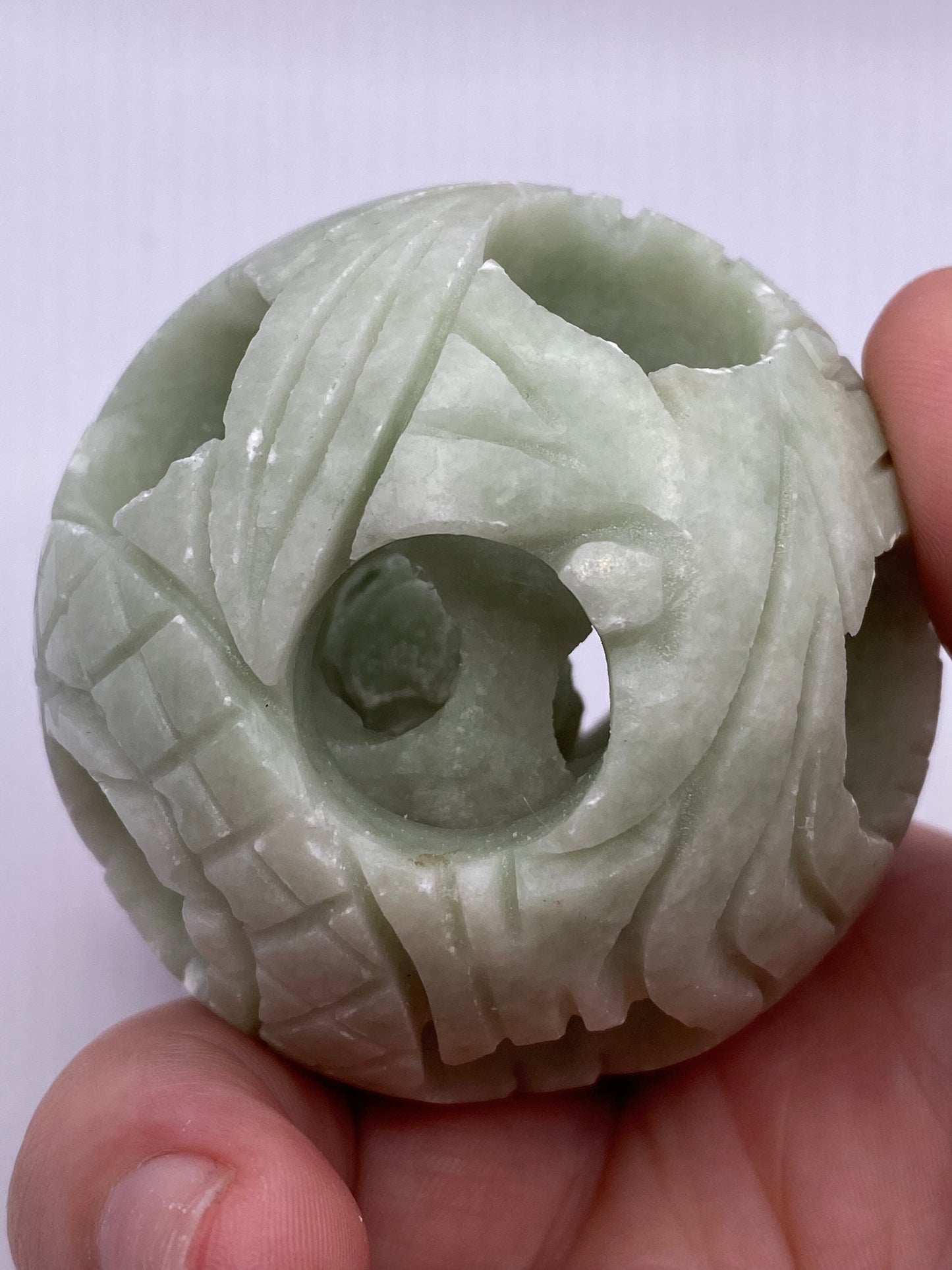 Jade Carved Sphere